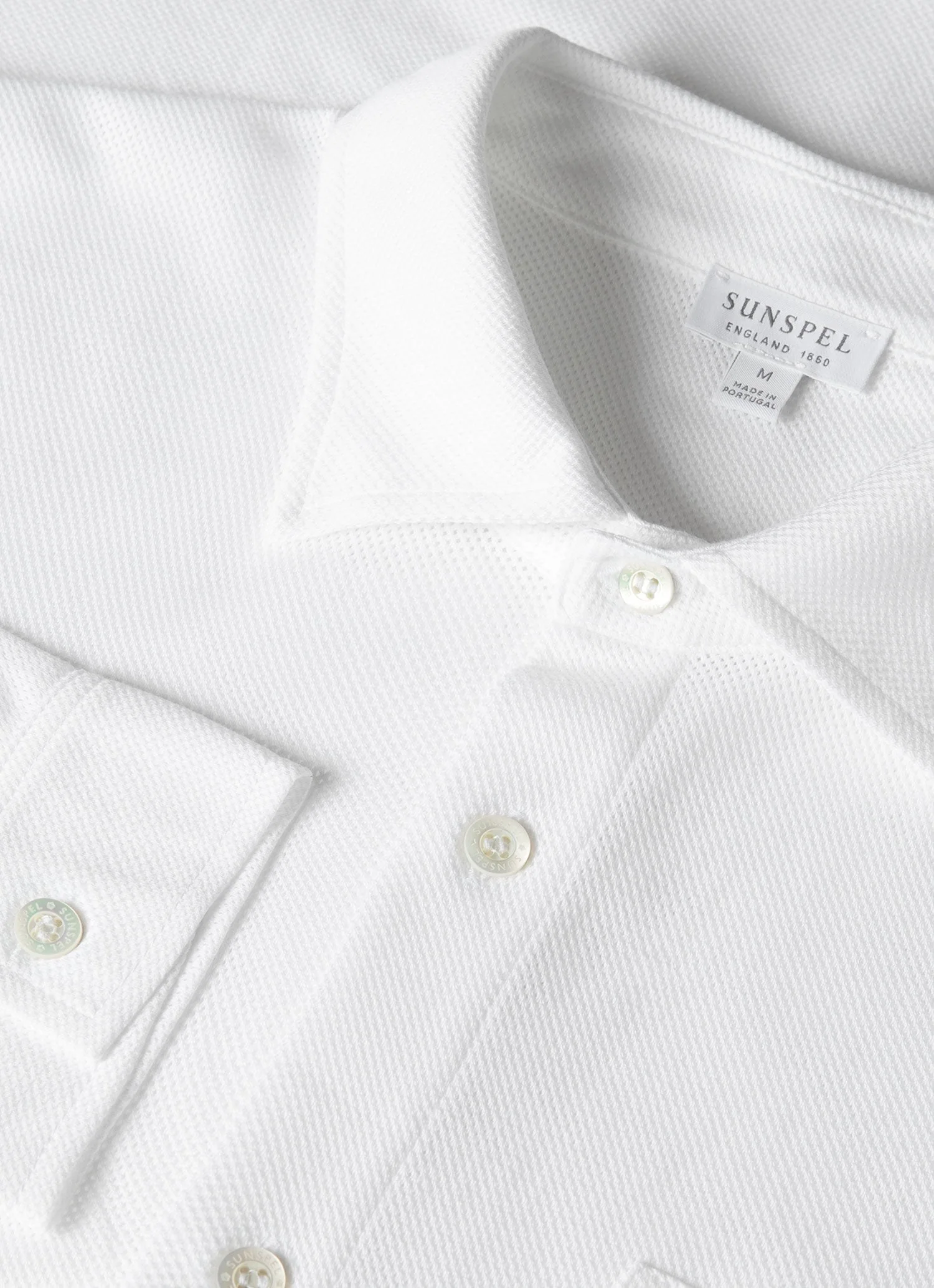 Men's Long Sleeve Riviera Shirt in White - Image 4