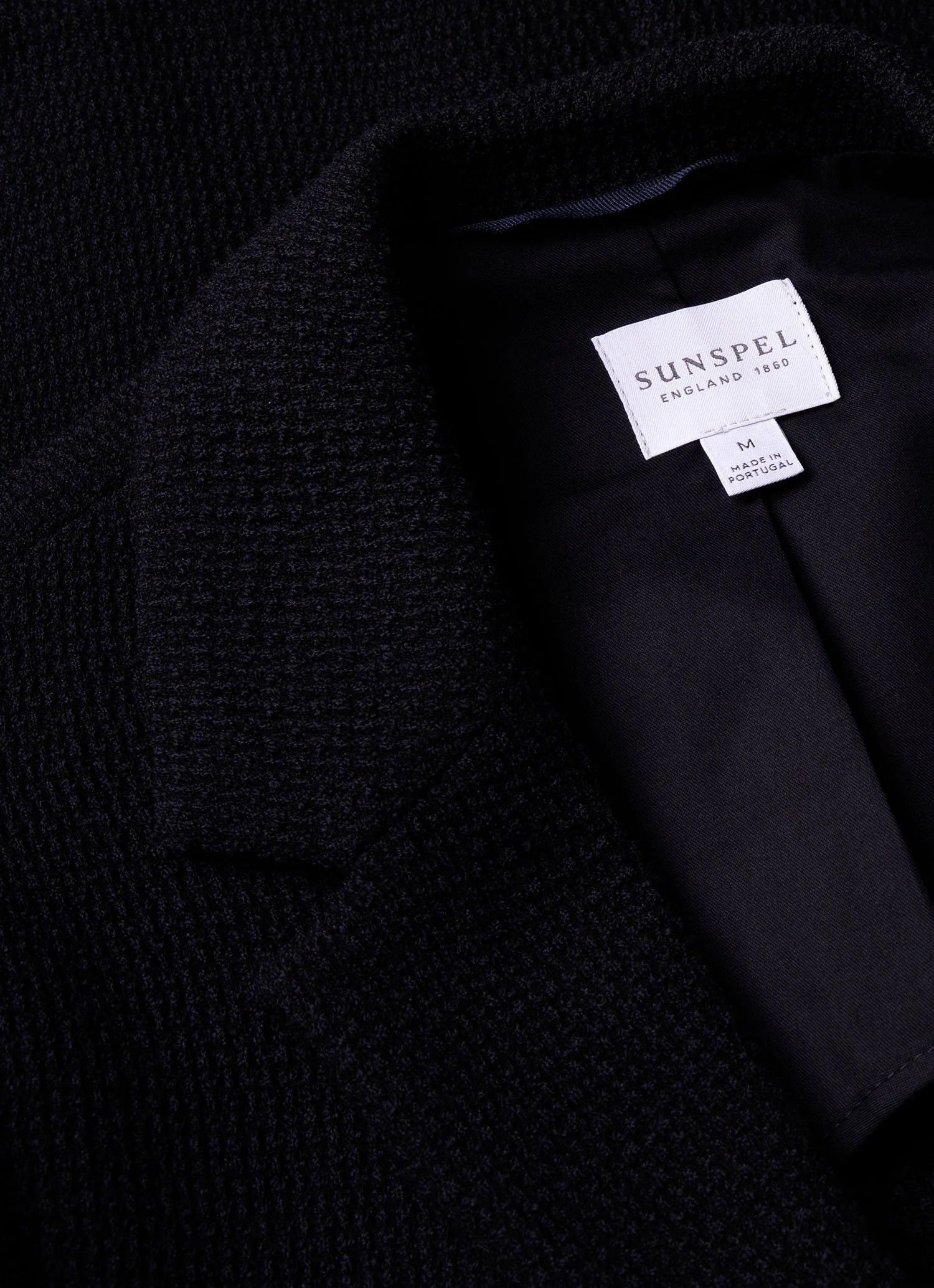 Men's Heavy Wool Jersey Blazer in Navy - Image 4