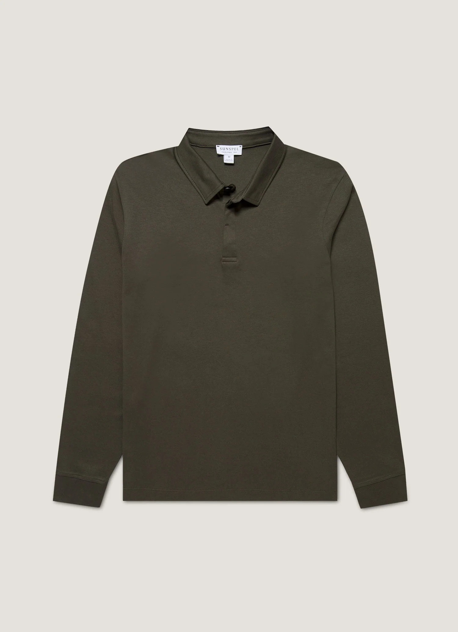 Men's Heavyweight Rugby Polo Shirt in Dark Green