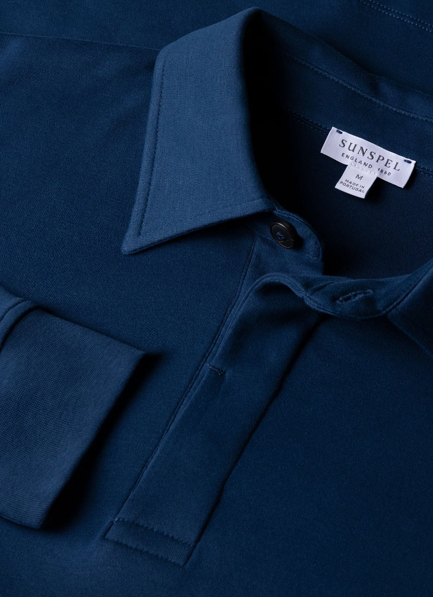 Men's Heavyweight Rugby Polo Shirt in Naval Blue - Image 4