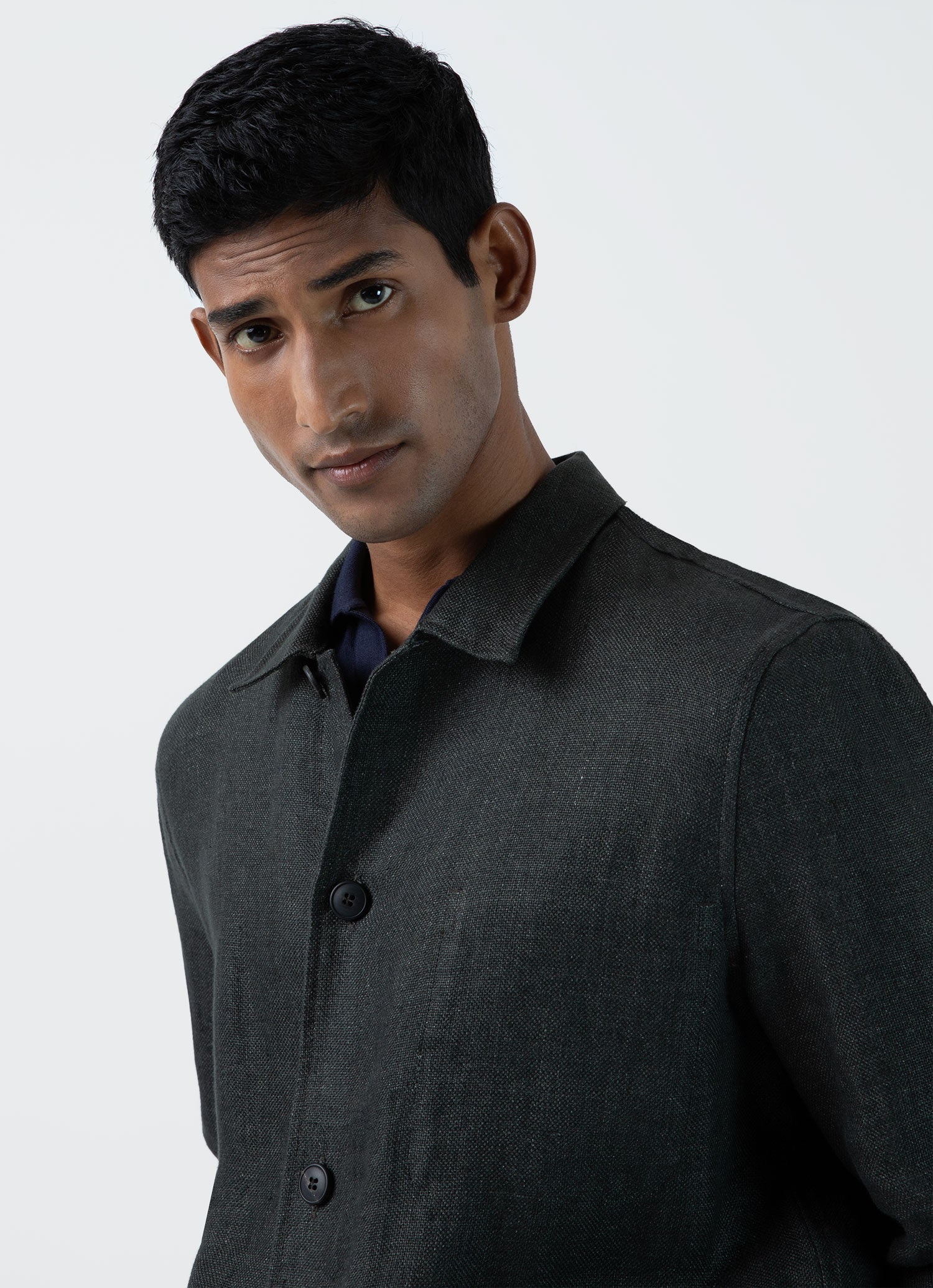 Men's Hopsack Twin Pocket Jacket in Khaki - Image 6