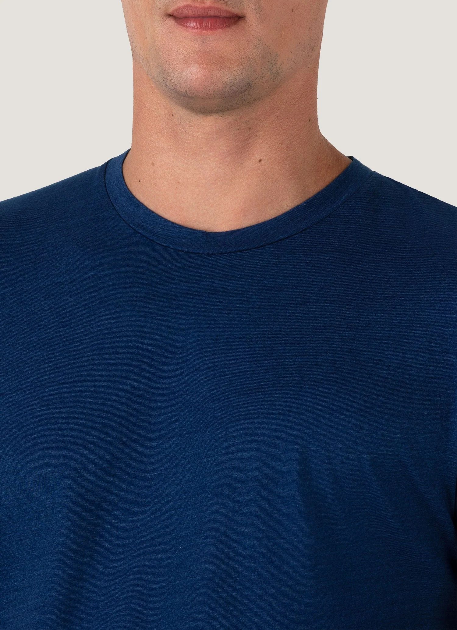 Men's Riviera Midweight T-shirt in Real Indigo - Image 6