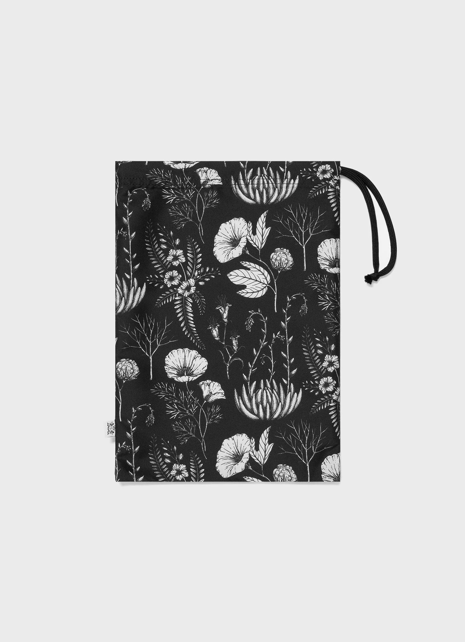 Men's Leaf Print Swim Short in Black - Image 6