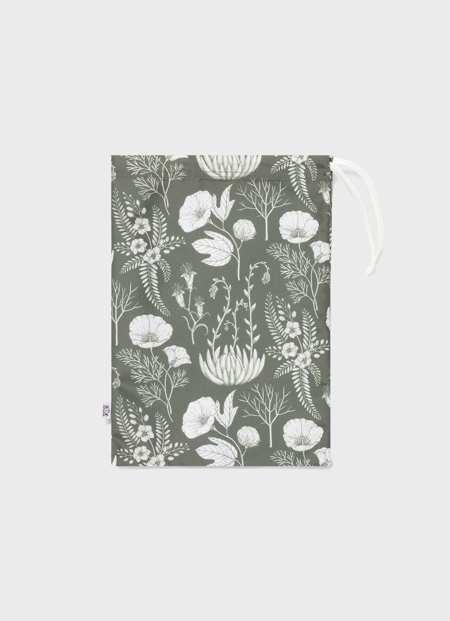 Men's Leaf Print Swim Short in Pale Khaki - Image 6