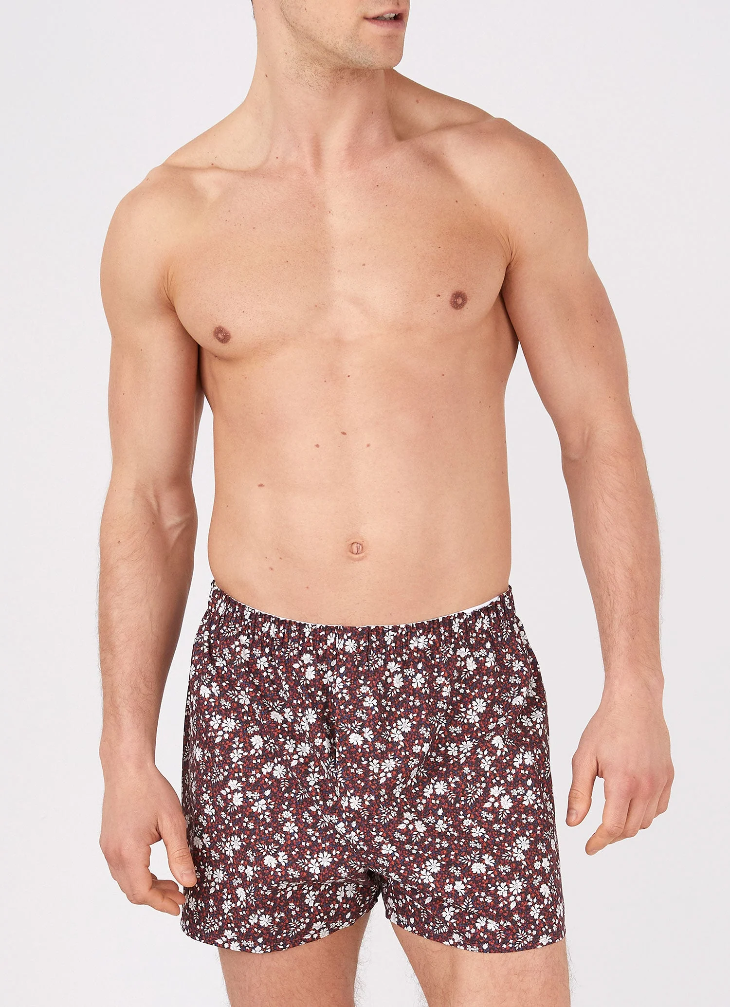 Men's Classic Boxer Short in Liberty Fabric Red Pepper Floral - Image 2
