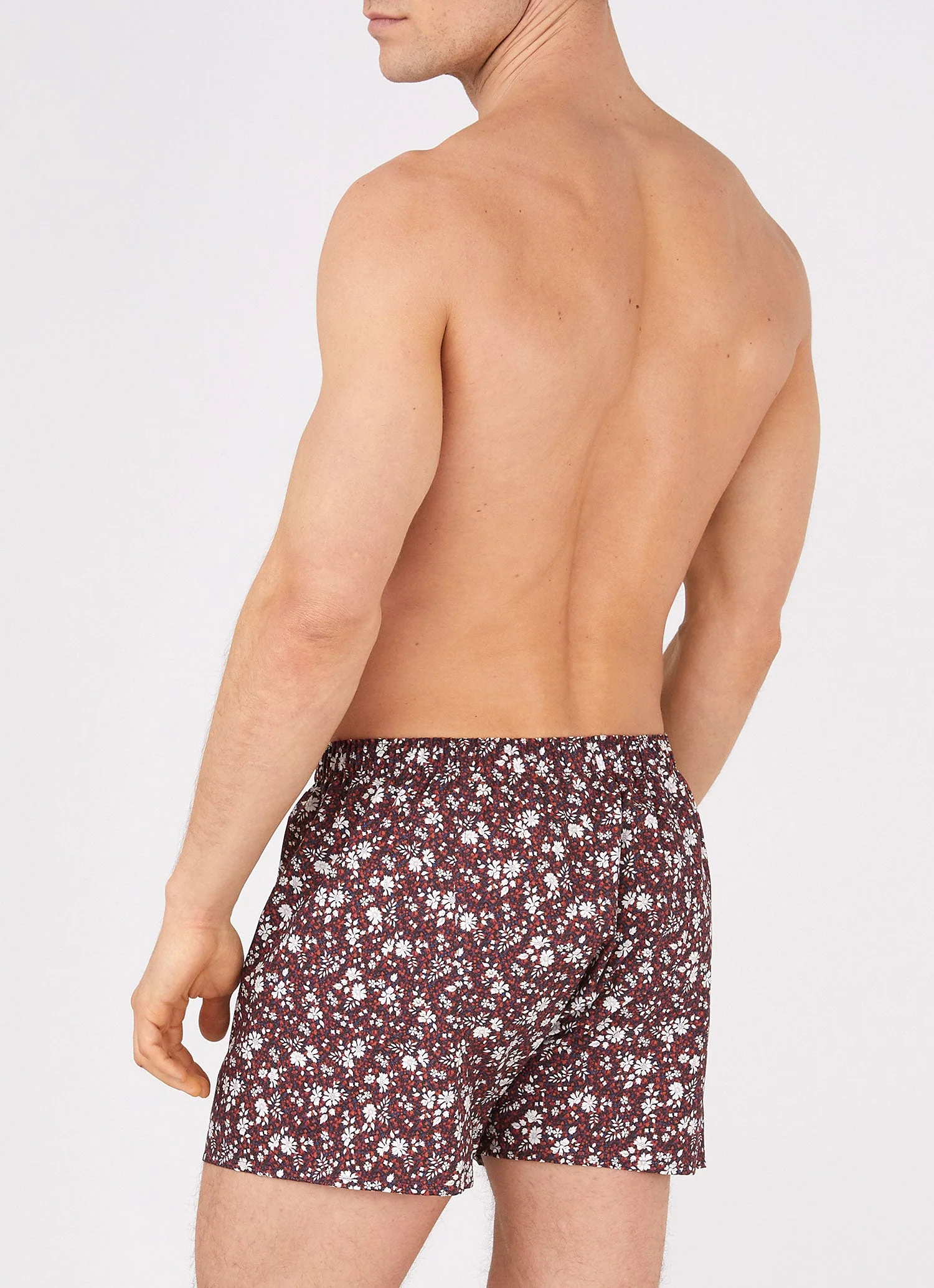 Men's Classic Boxer Short in Liberty Fabric Red Pepper Floral - Image 3