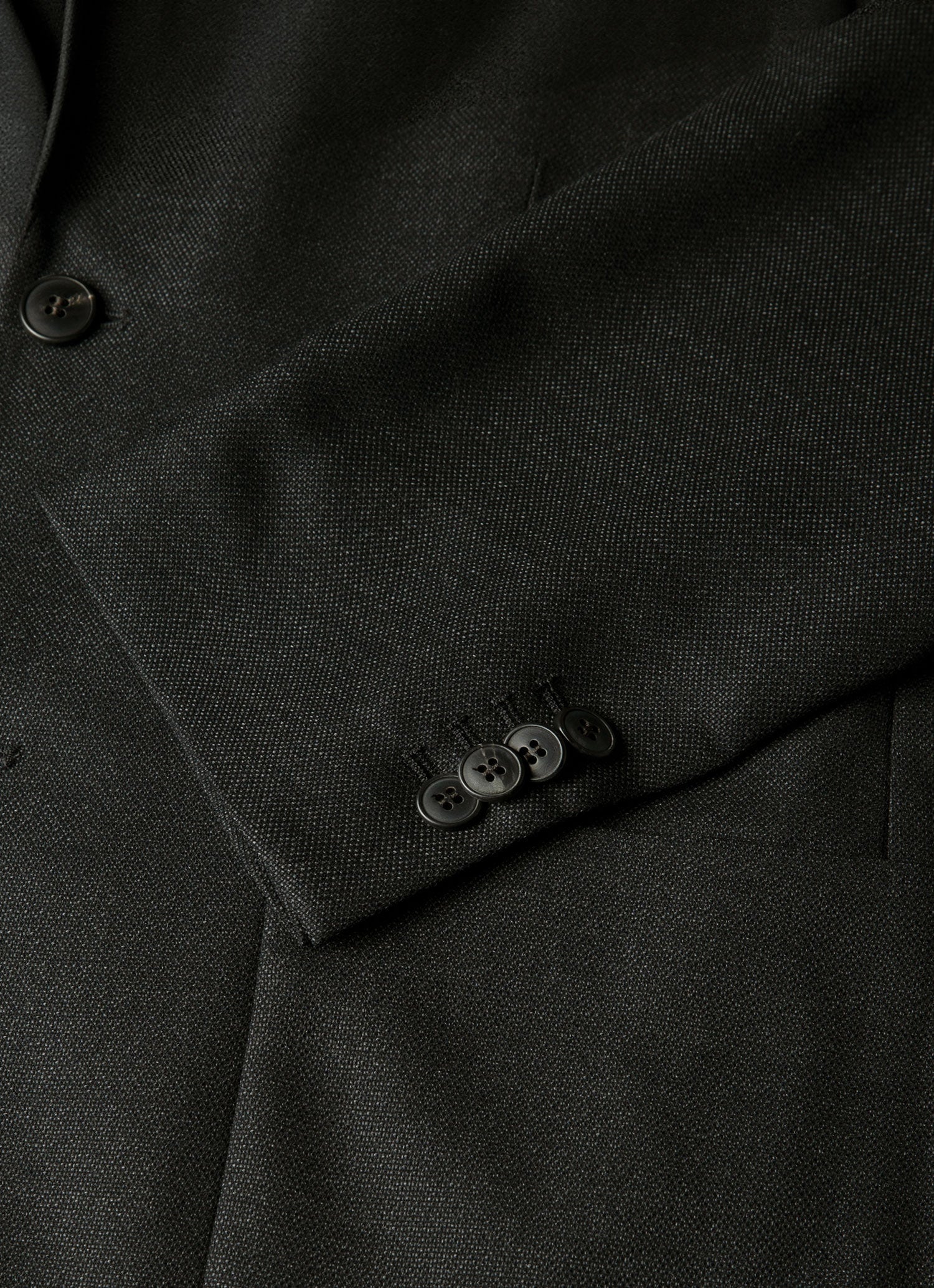 Men's Lightweight Travel Wool Blazer in Dark Charcoal Melange - Image 6