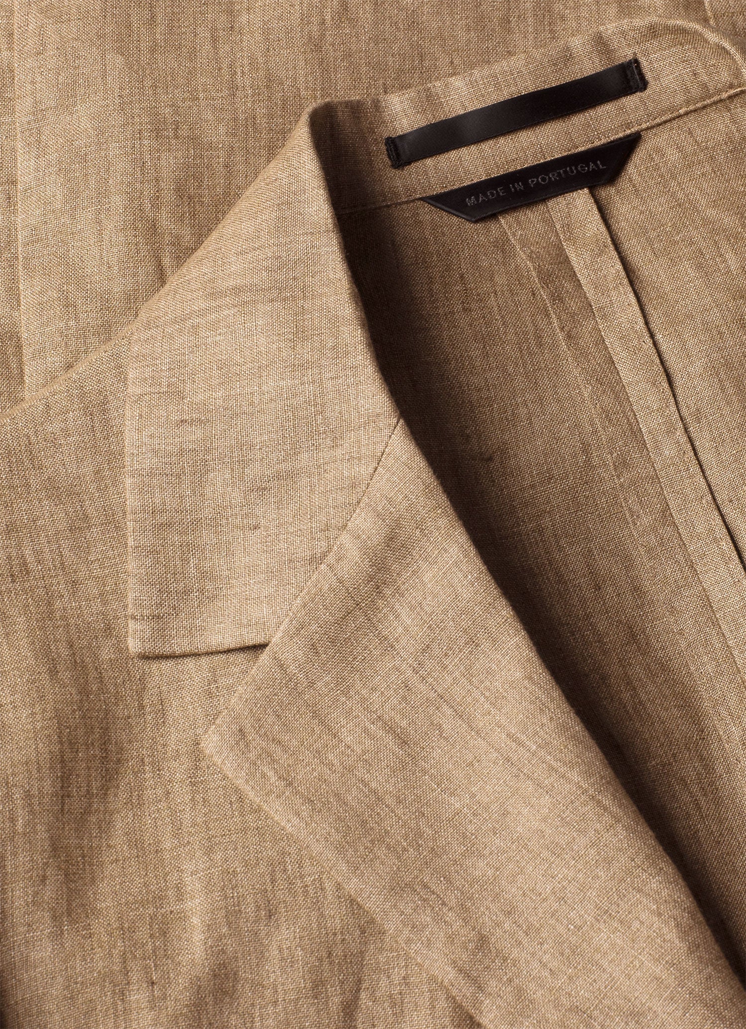 Men's Linen Blazer in Dune Melange - Image 4