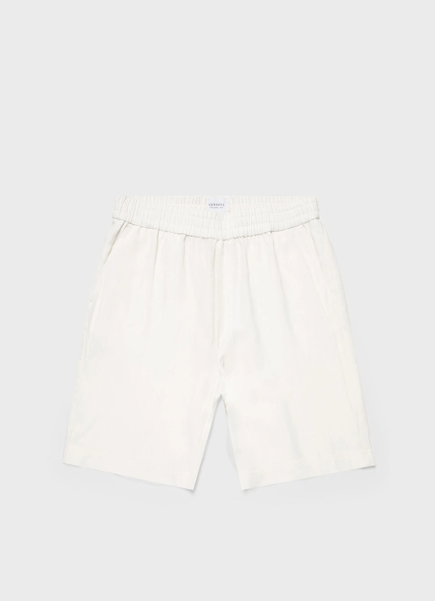 Men's Linen Drawstring Short in White