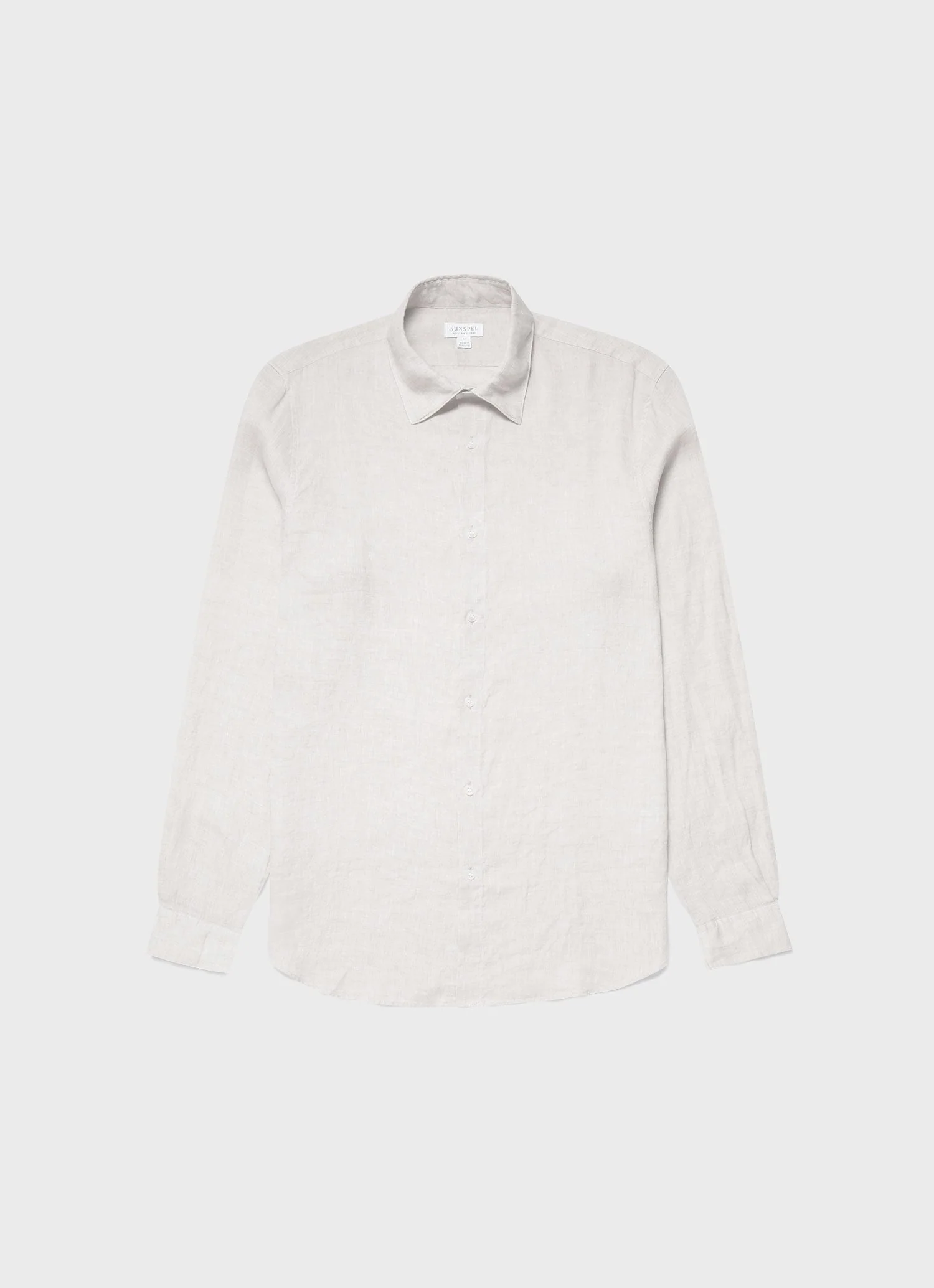 Men's Linen Shirt in Oatmeal Melange