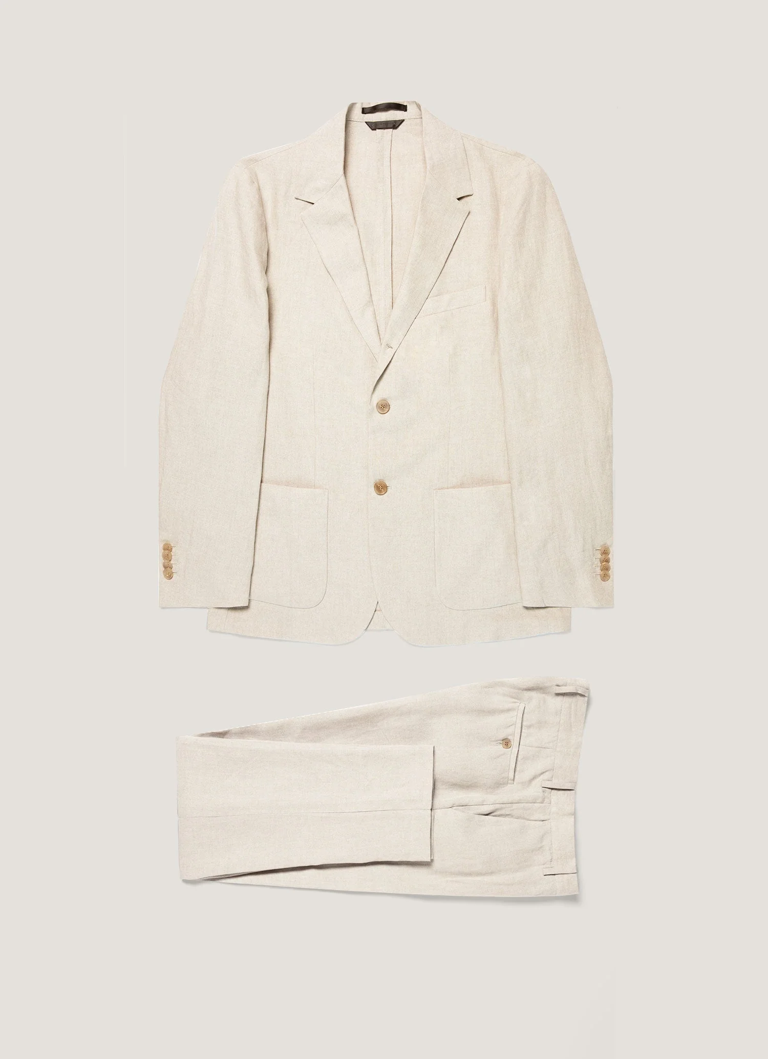 Men's Linen Two-Piece Suit in Sand
