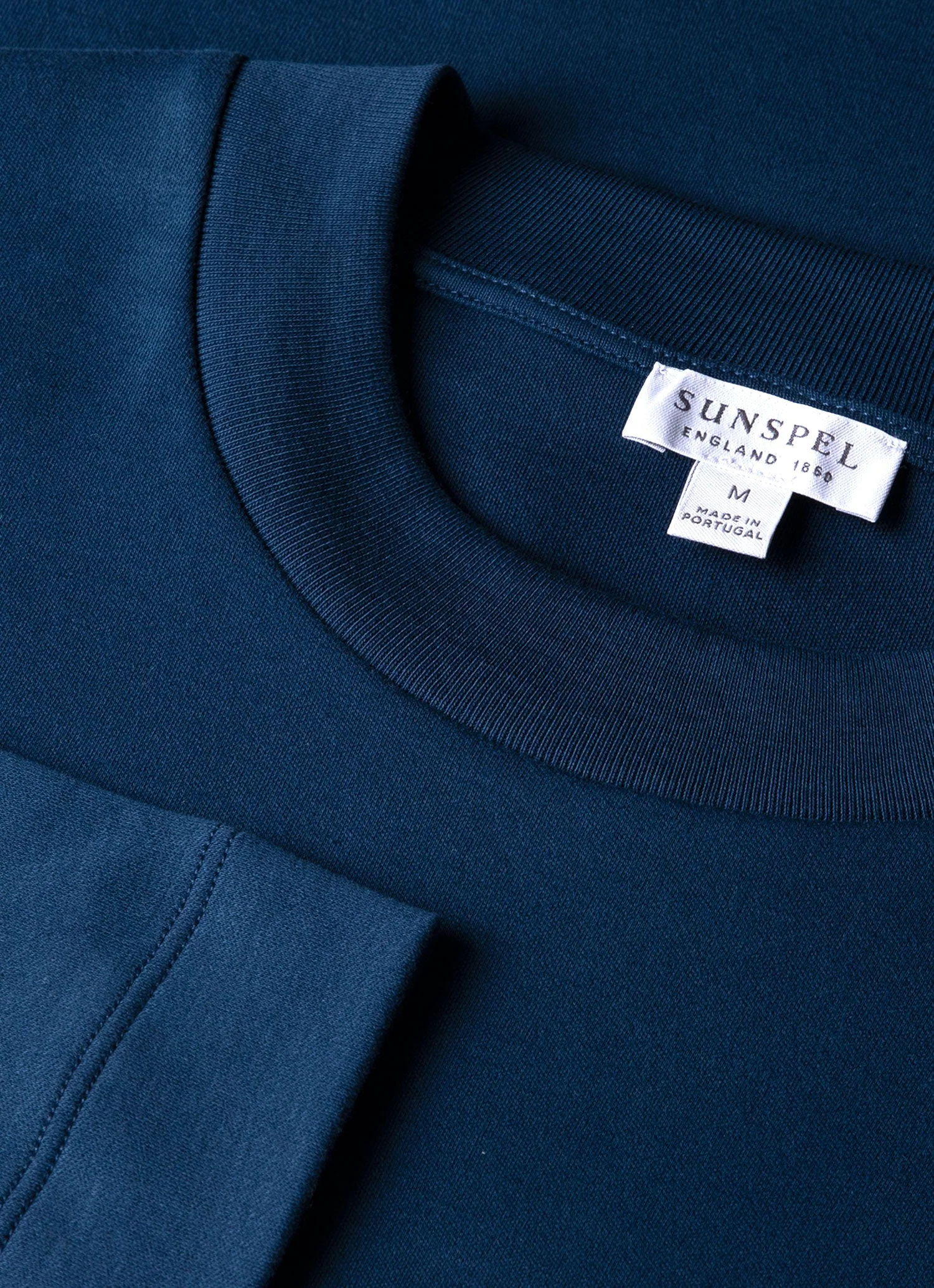 Men's Long Sleeve Heavyweight T-shirt in Naval Blue - Image 4