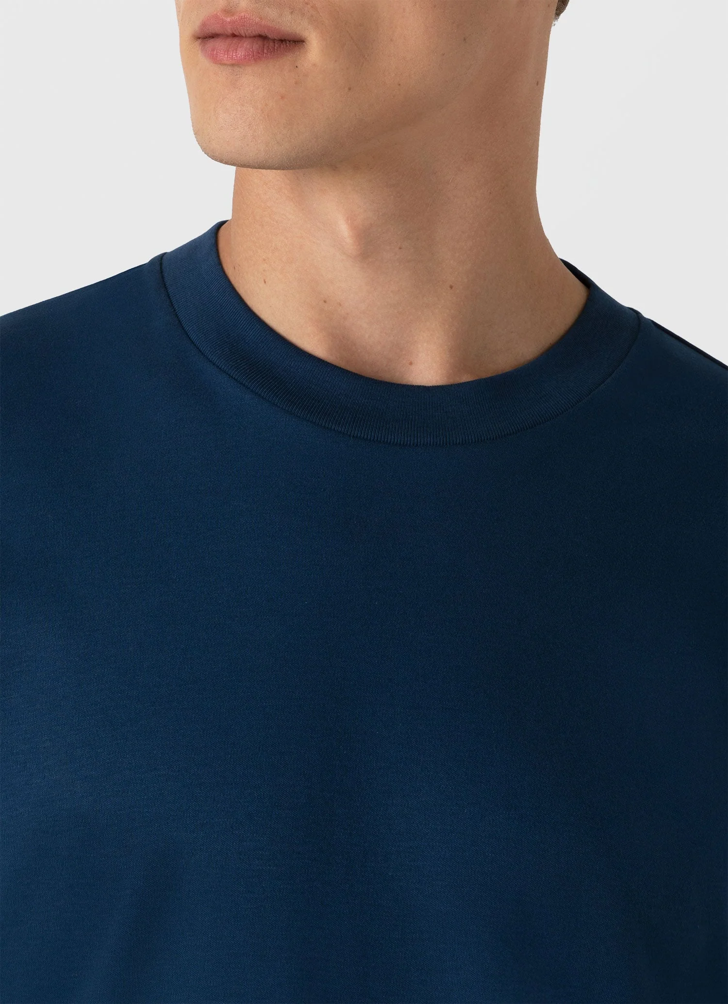 Men's Long Sleeve Heavyweight T-shirt in Naval Blue - Image 6
