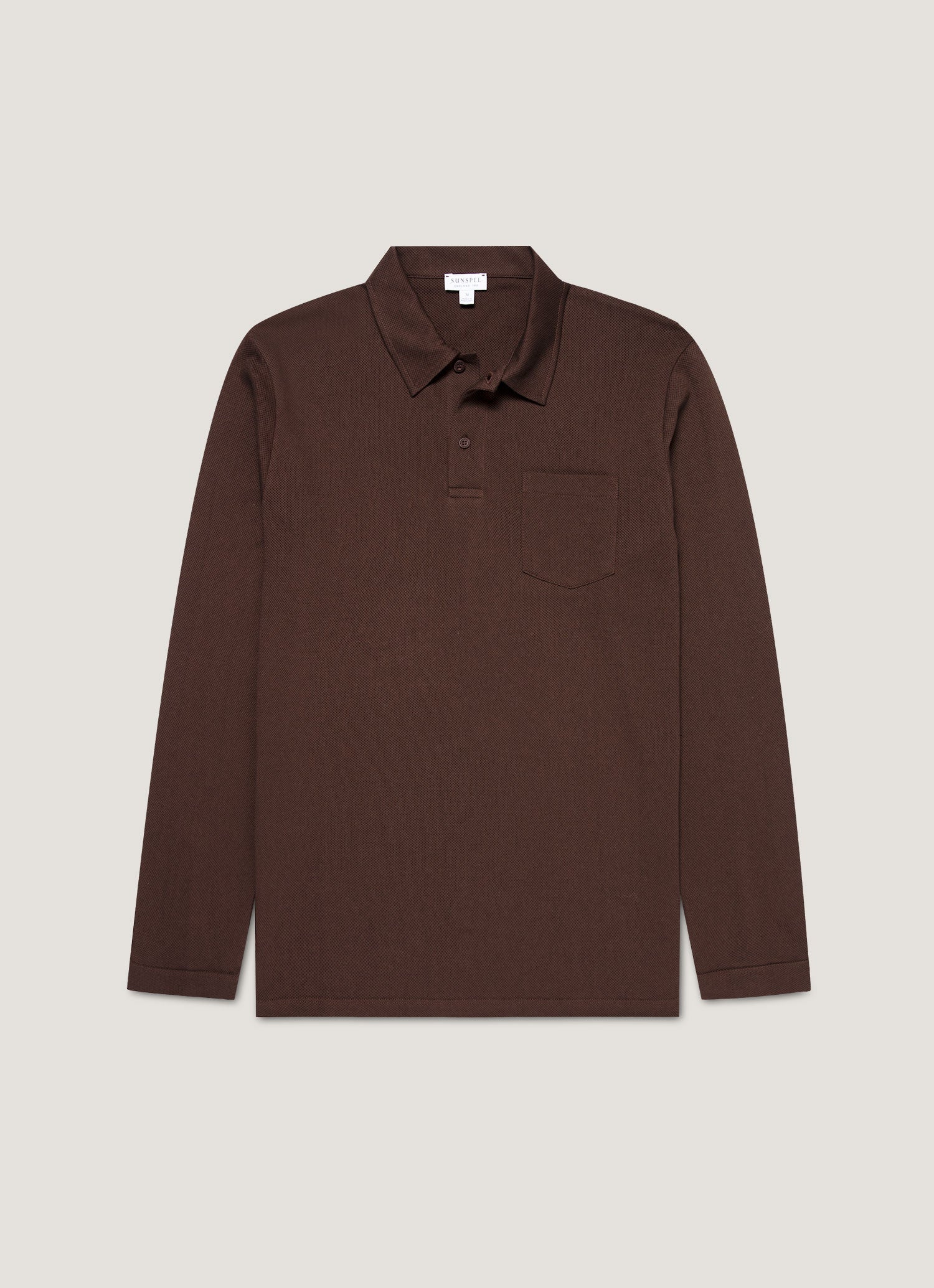 Men's Long Sleeve Riviera Polo Shirt in Bakelite