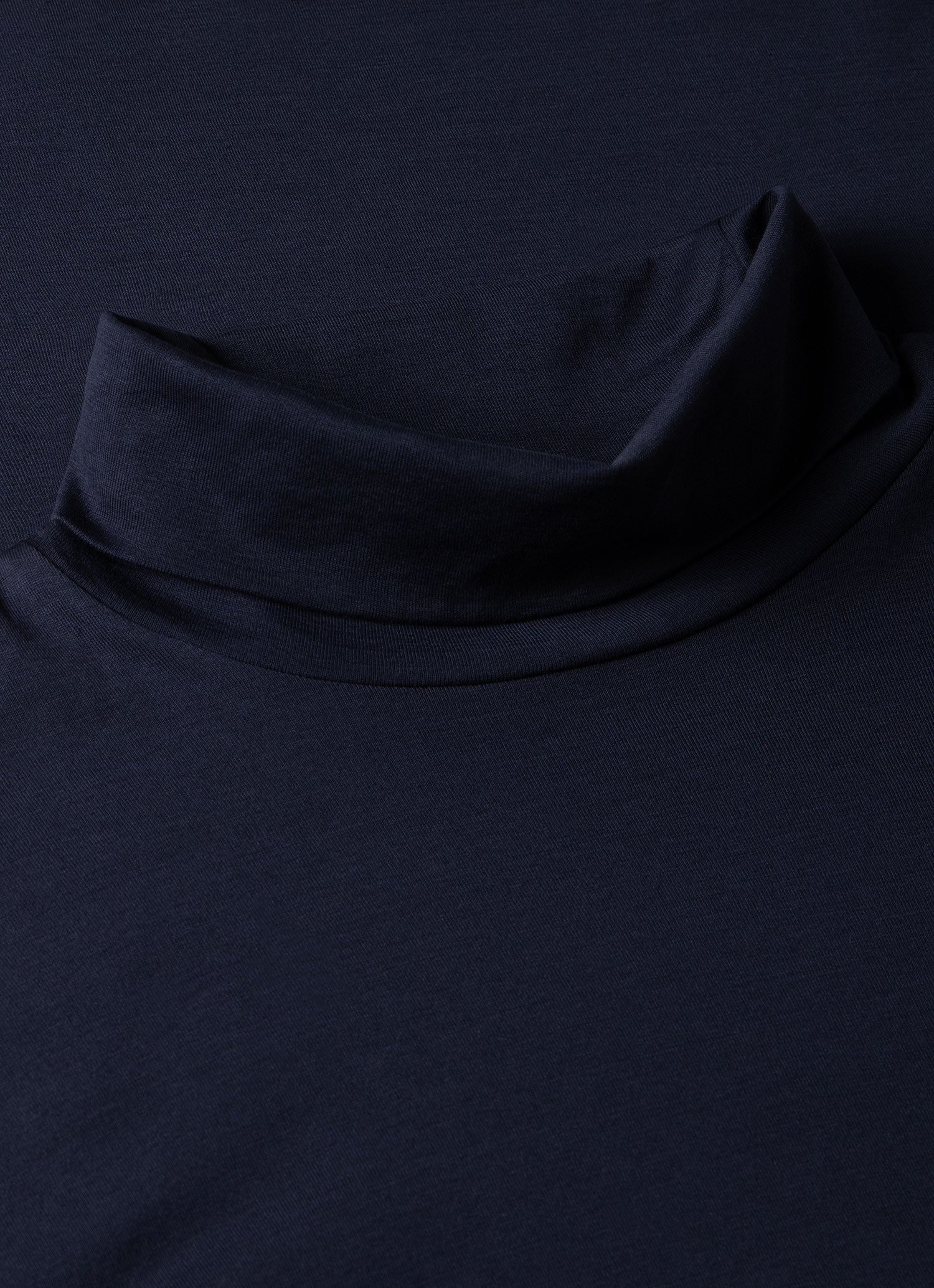 Men's Long Sleeve Roll Neck in Navy - Image 4