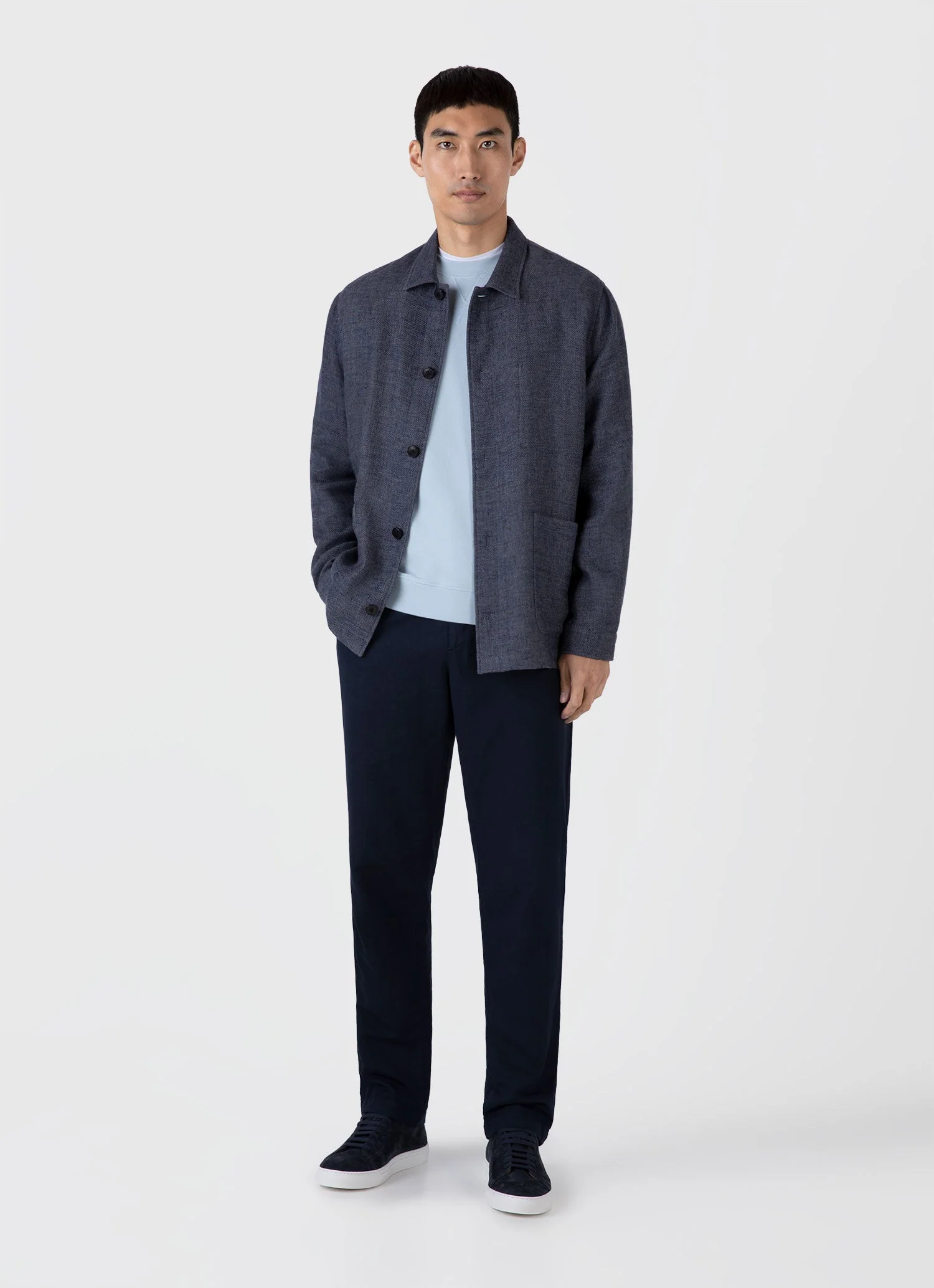 Men's Loopback Sweatshirt in Blue Mist - Image 3