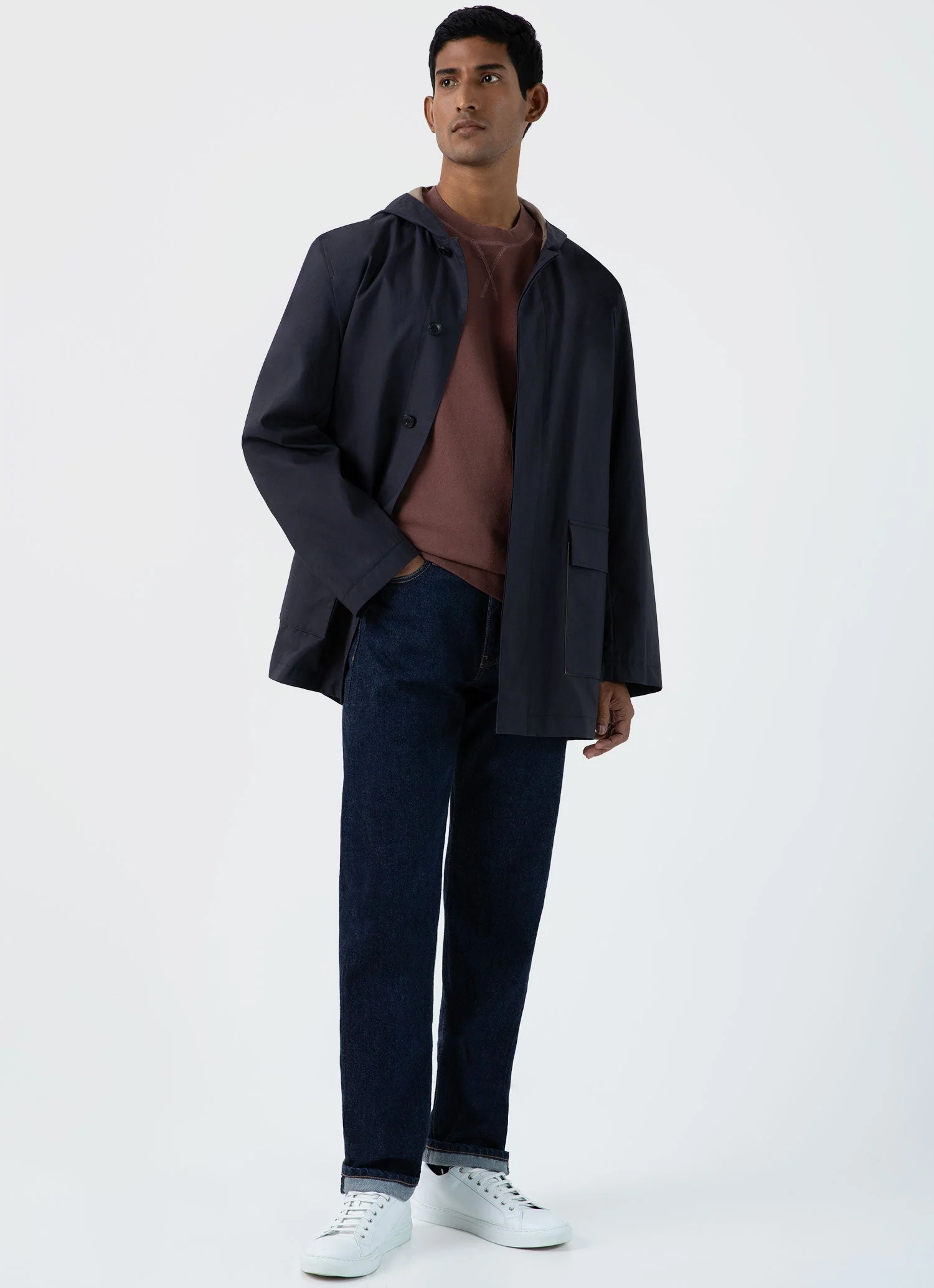 Men's Loopback Sweatshirt in Brown - Image 3