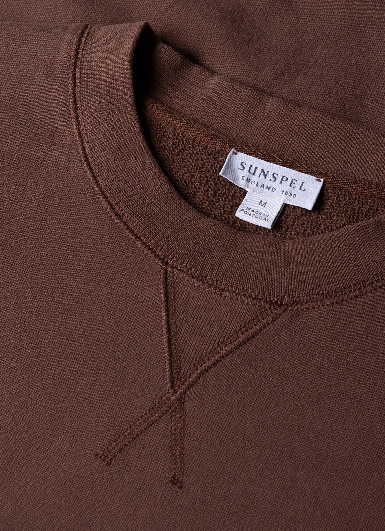 Men's Loopback Sweatshirt in Cocoa Brown - Image 4