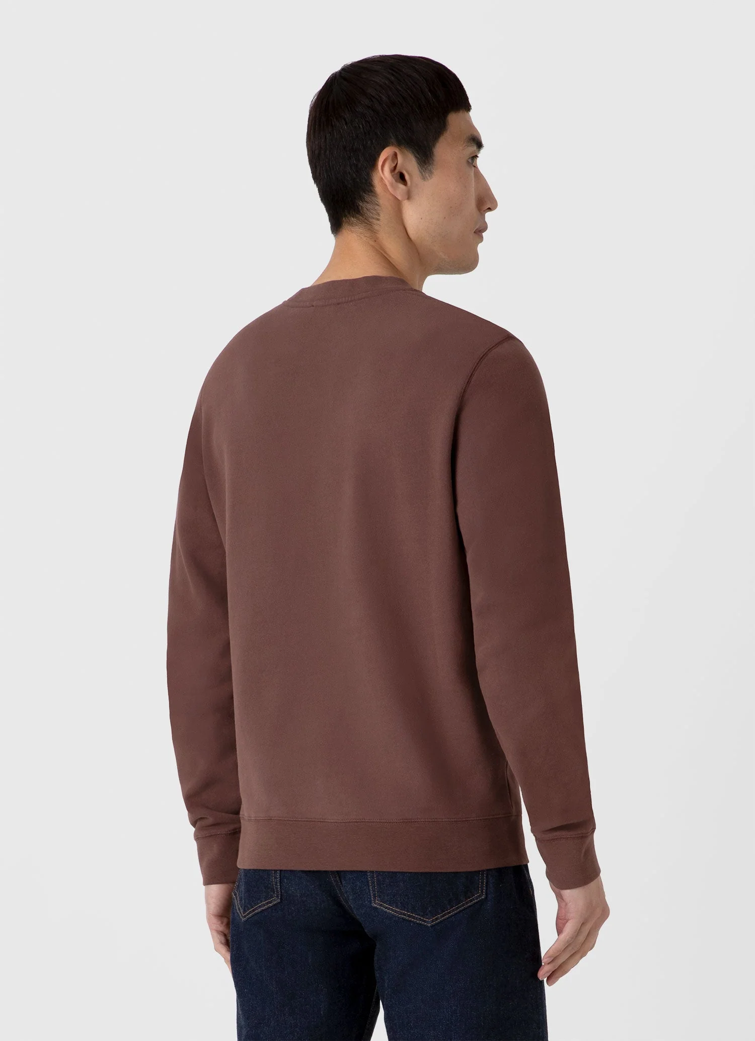 Men's Loopback Sweatshirt in Cocoa Brown - Image 5