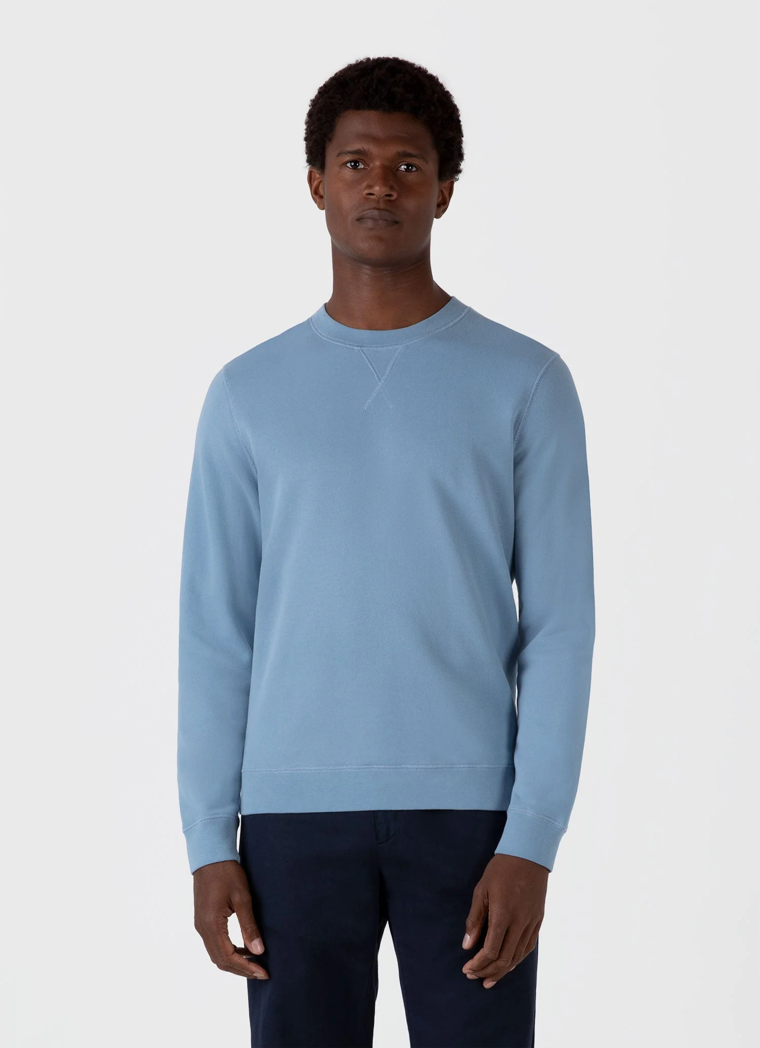 Men's Loopback Sweatshirt in Como Blue - Image 2