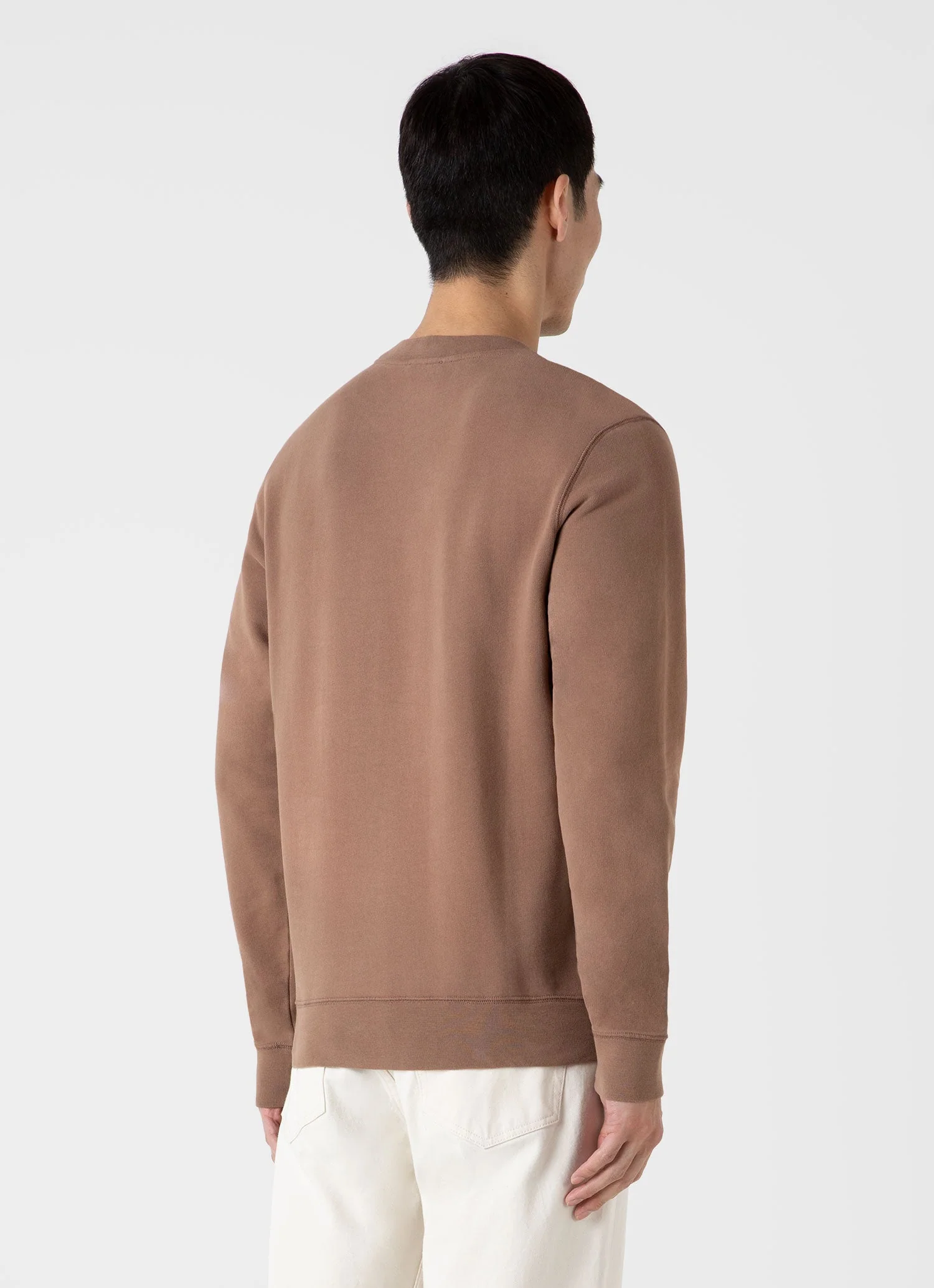 Men's Loopback Sweatshirt in Dark Sand - Image 5