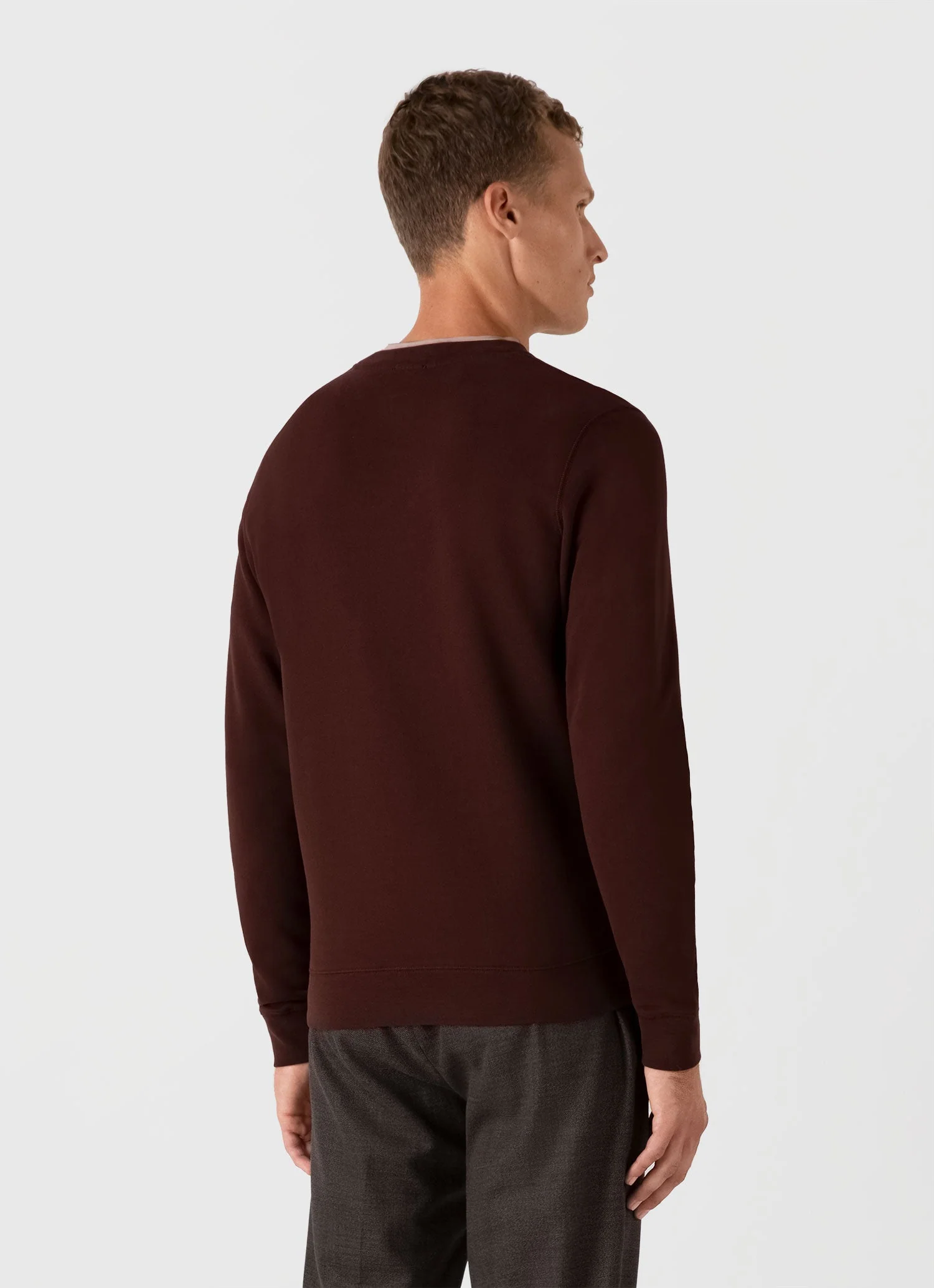 Men's Loopback Sweatshirt in Raisin - Image 5