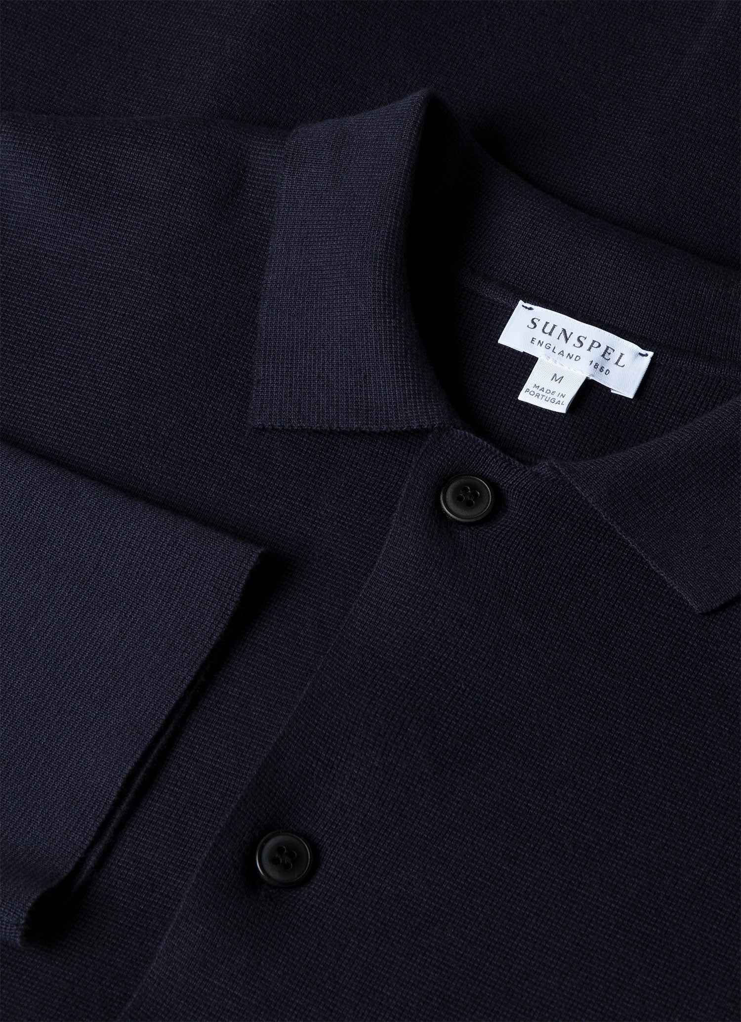 Men's Milano Knit Jacket in Navy - Image 4