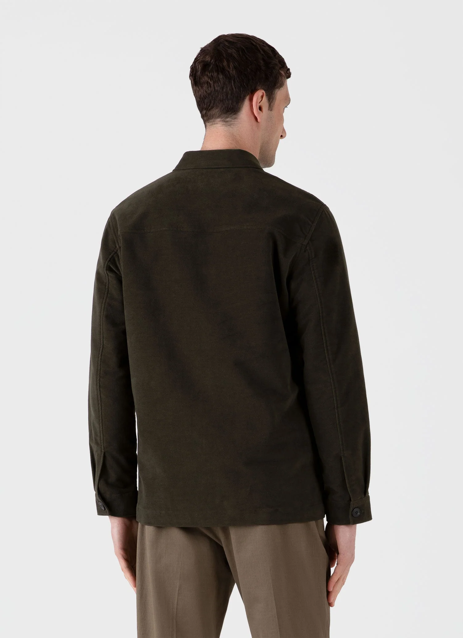Men's Moleskin Twin Pocket Jacket in Peat - Image 5