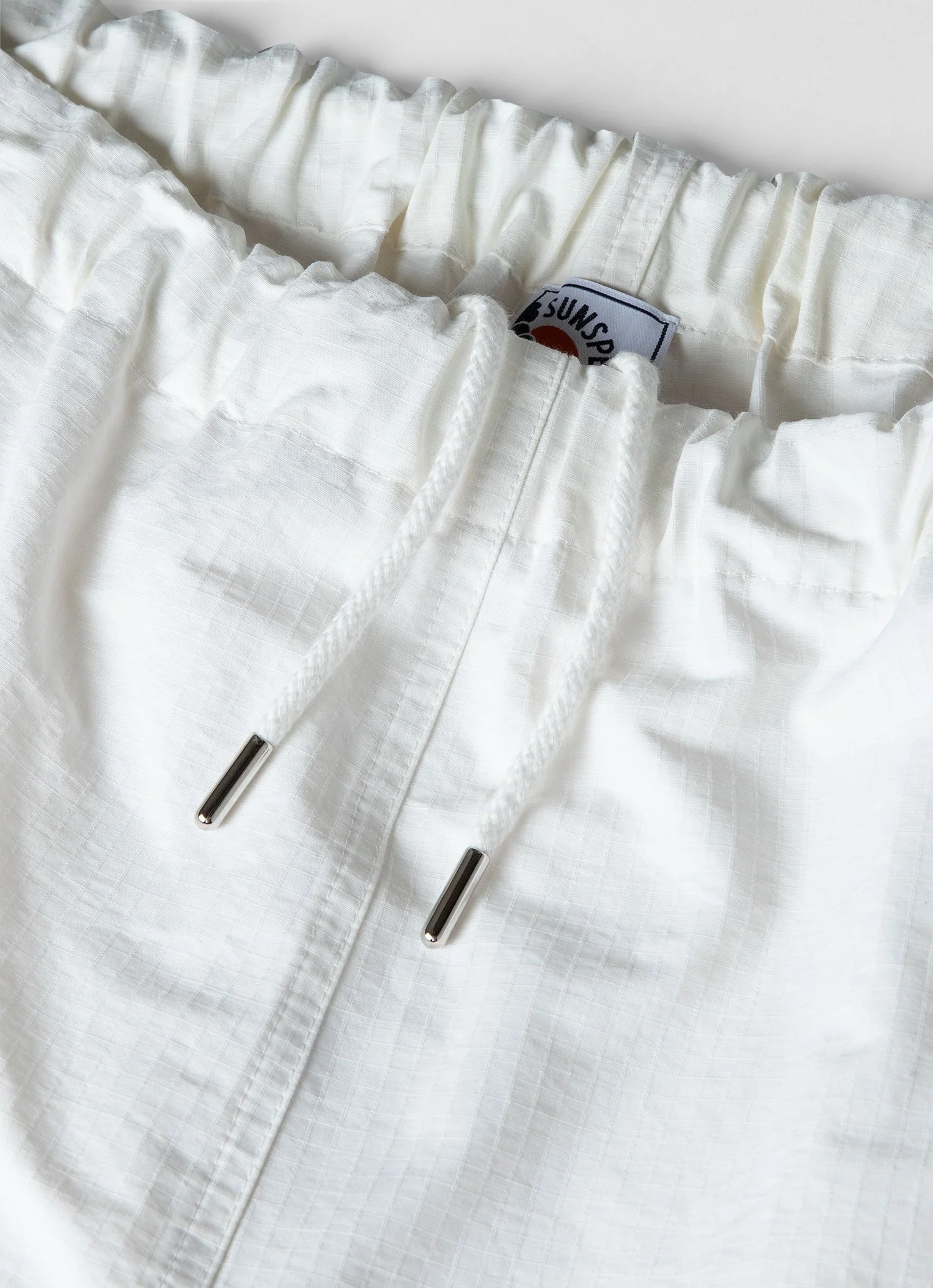 Men's Sunspel x Nigel Cabourn Ripstop Army Short in Off White - Image 4