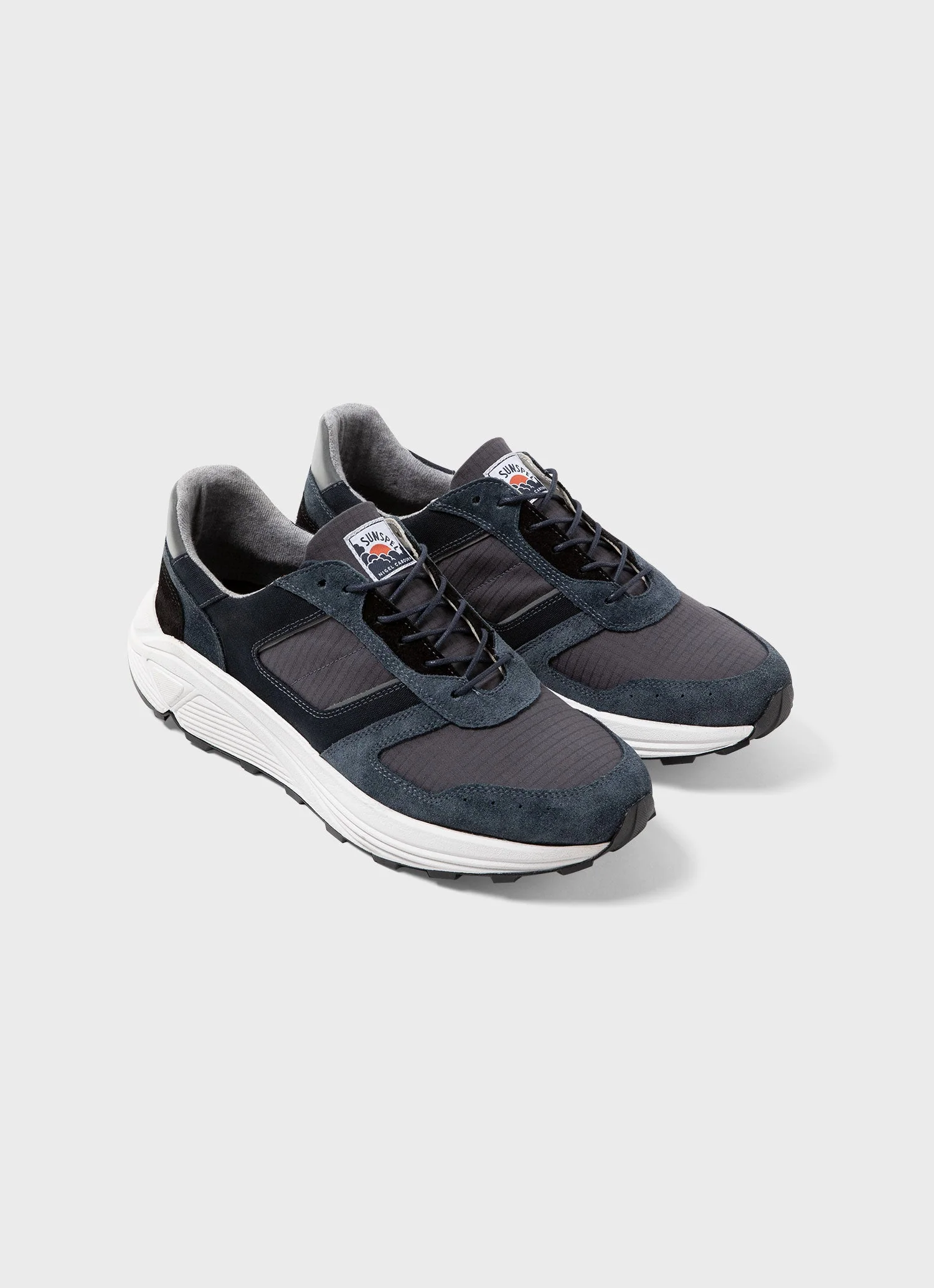 Men's Sunspel x Nigel Cabourn Sneaker in Navy - Image 2
