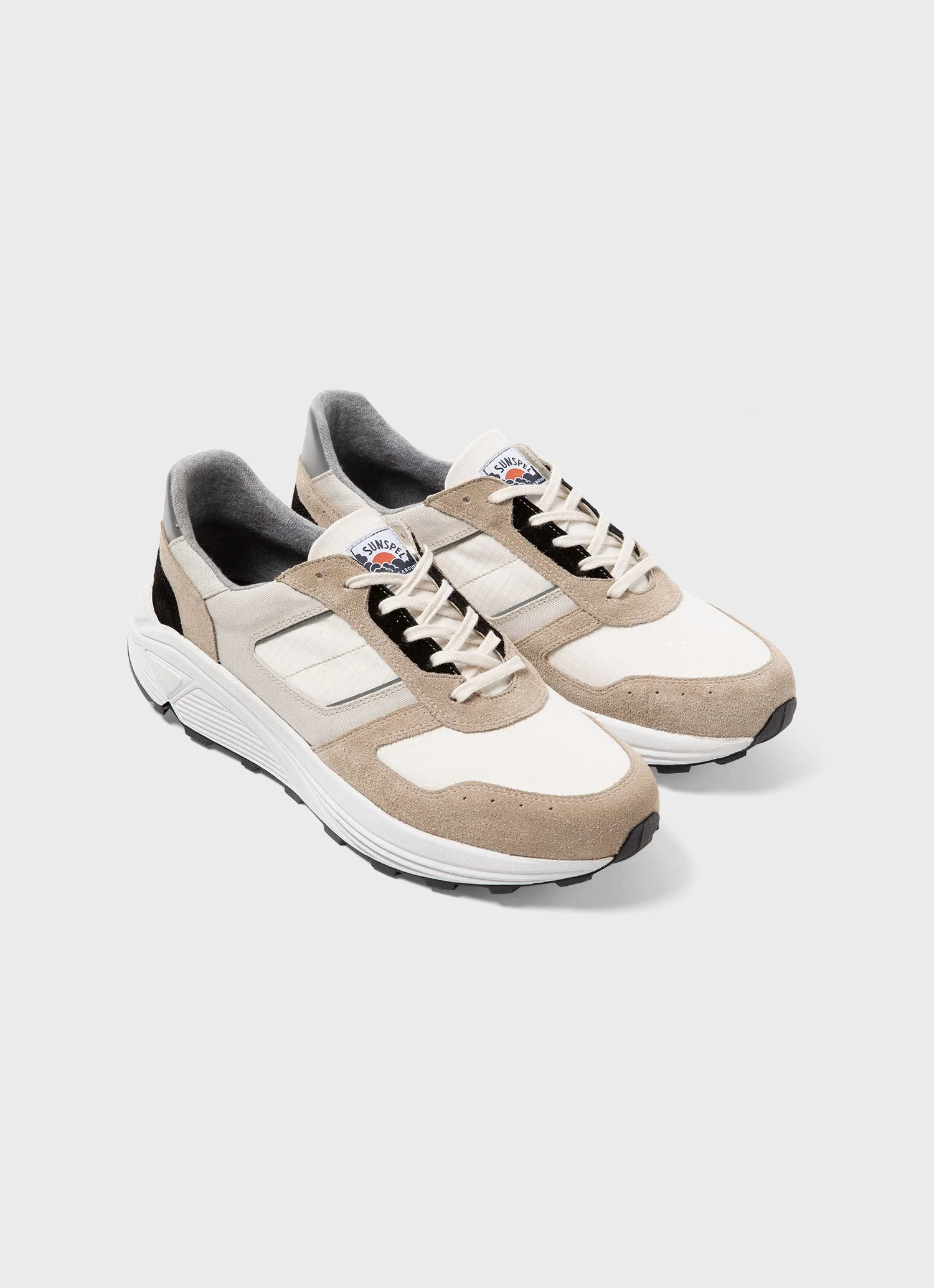 Men's Sunspel x Nigel Cabourn Sneaker in Stone - Image 3