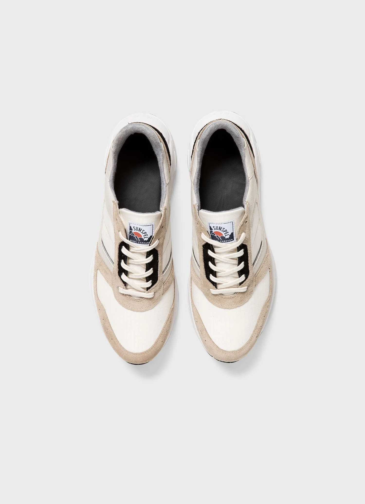 Men's Sunspel x Nigel Cabourn Sneaker in Stone - Image 4