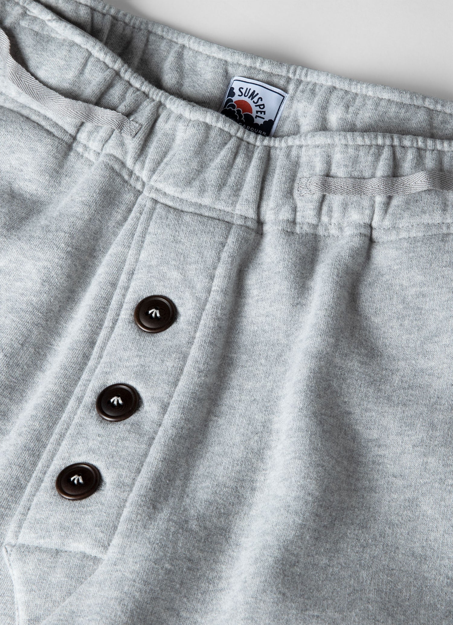 Men's Sunspel x Nigel Cabourn Sweatpant in Light Grey Melange - Image 4