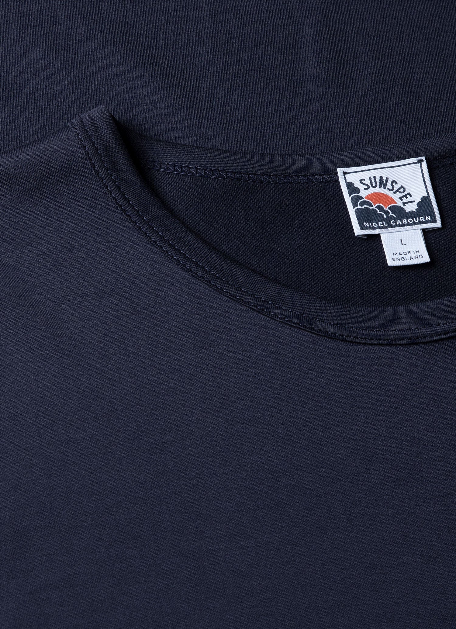 Men's Sunspel x Nigel Cabourn T-shirt in Navy - Image 4