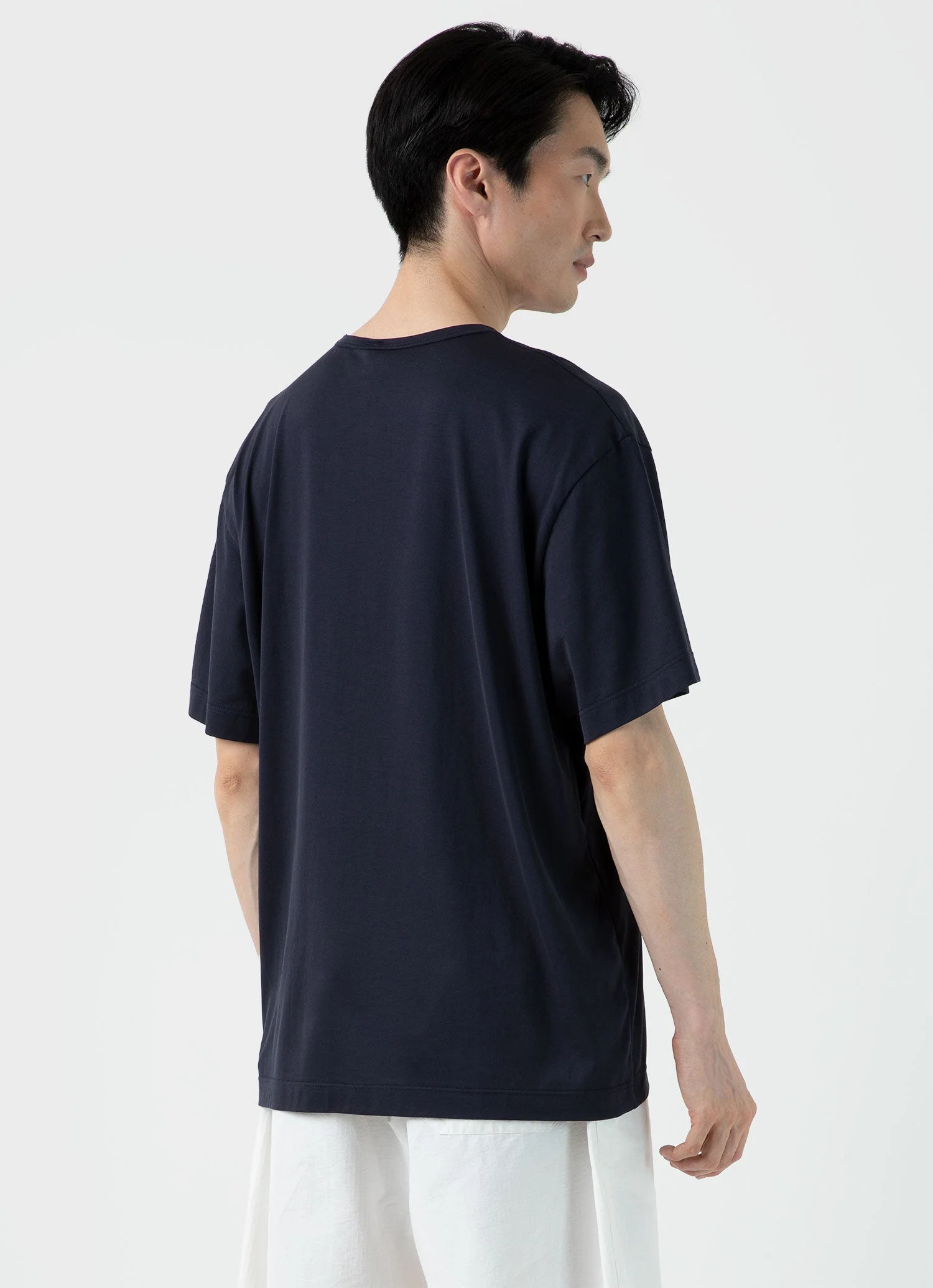 Men's Sunspel x Nigel Cabourn T-shirt in Navy - Image 5