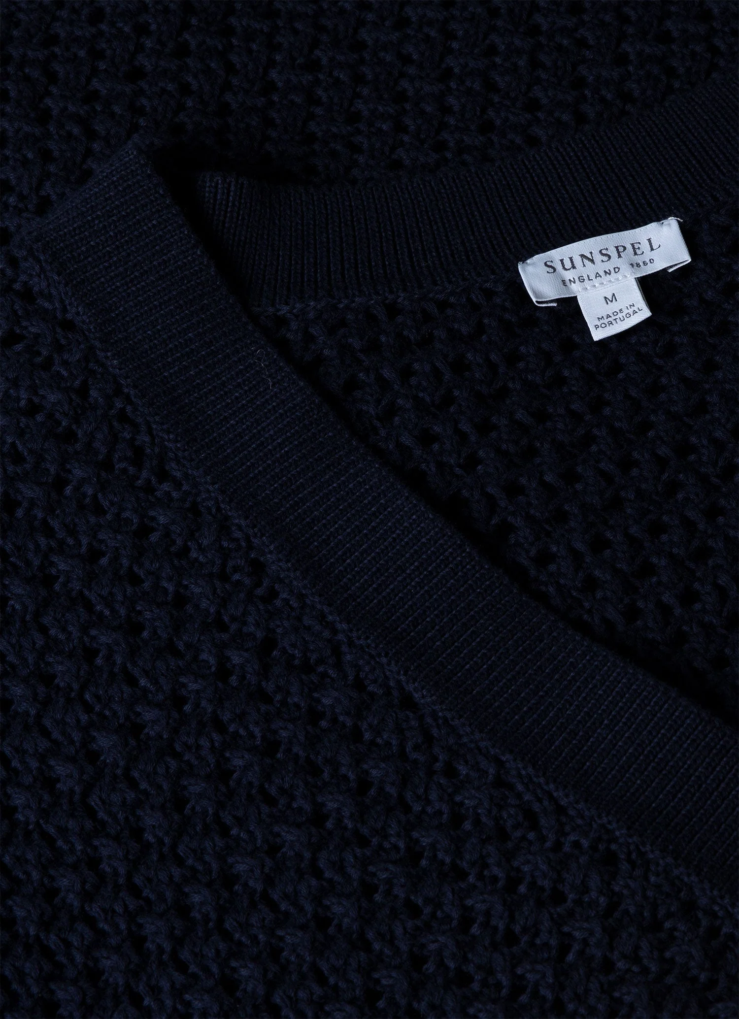 Men's Open Stitch Cardigan in Navy - Image 4