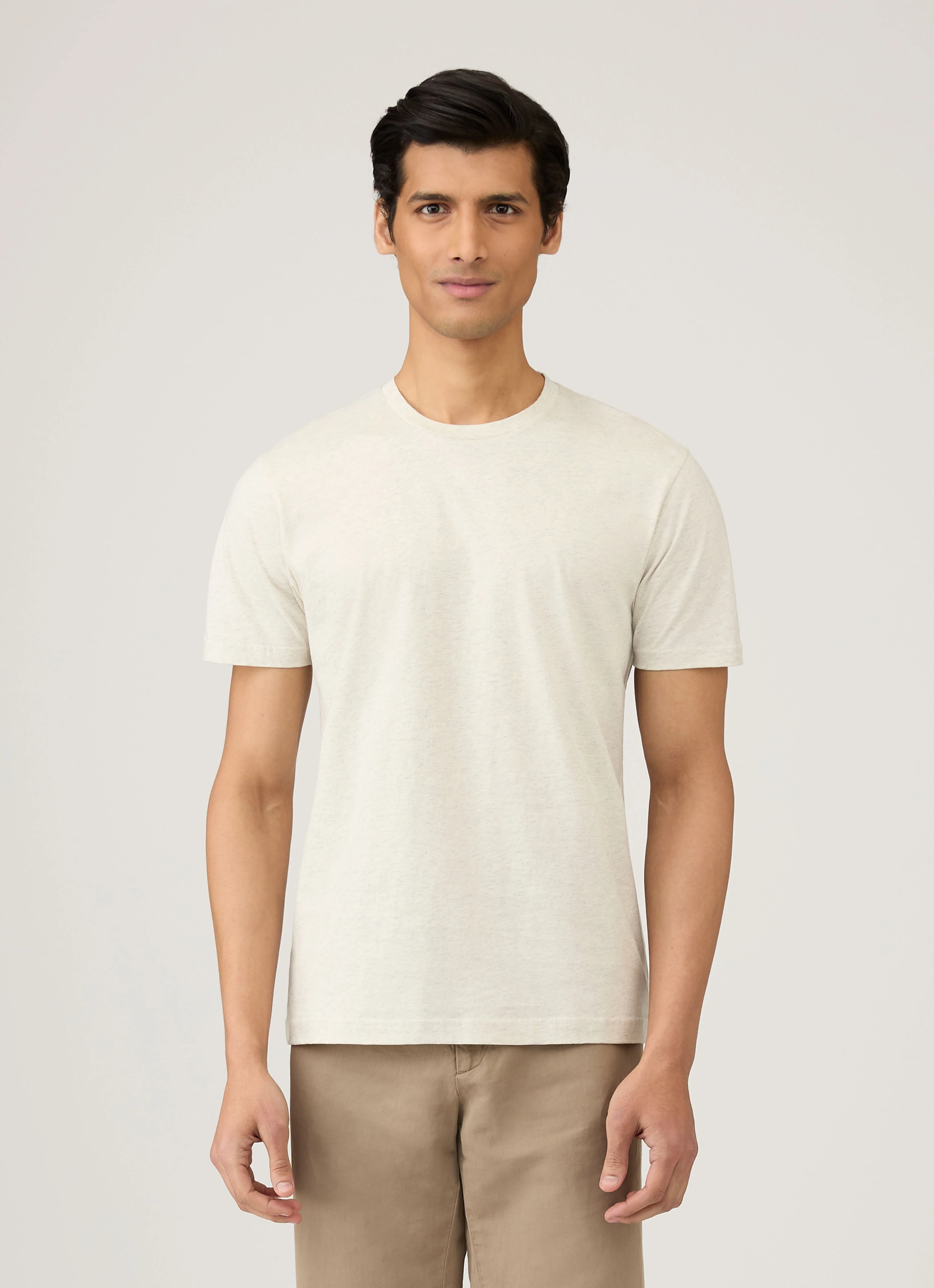 Men's Riviera T-shirt in Archive White Melange - Image 2