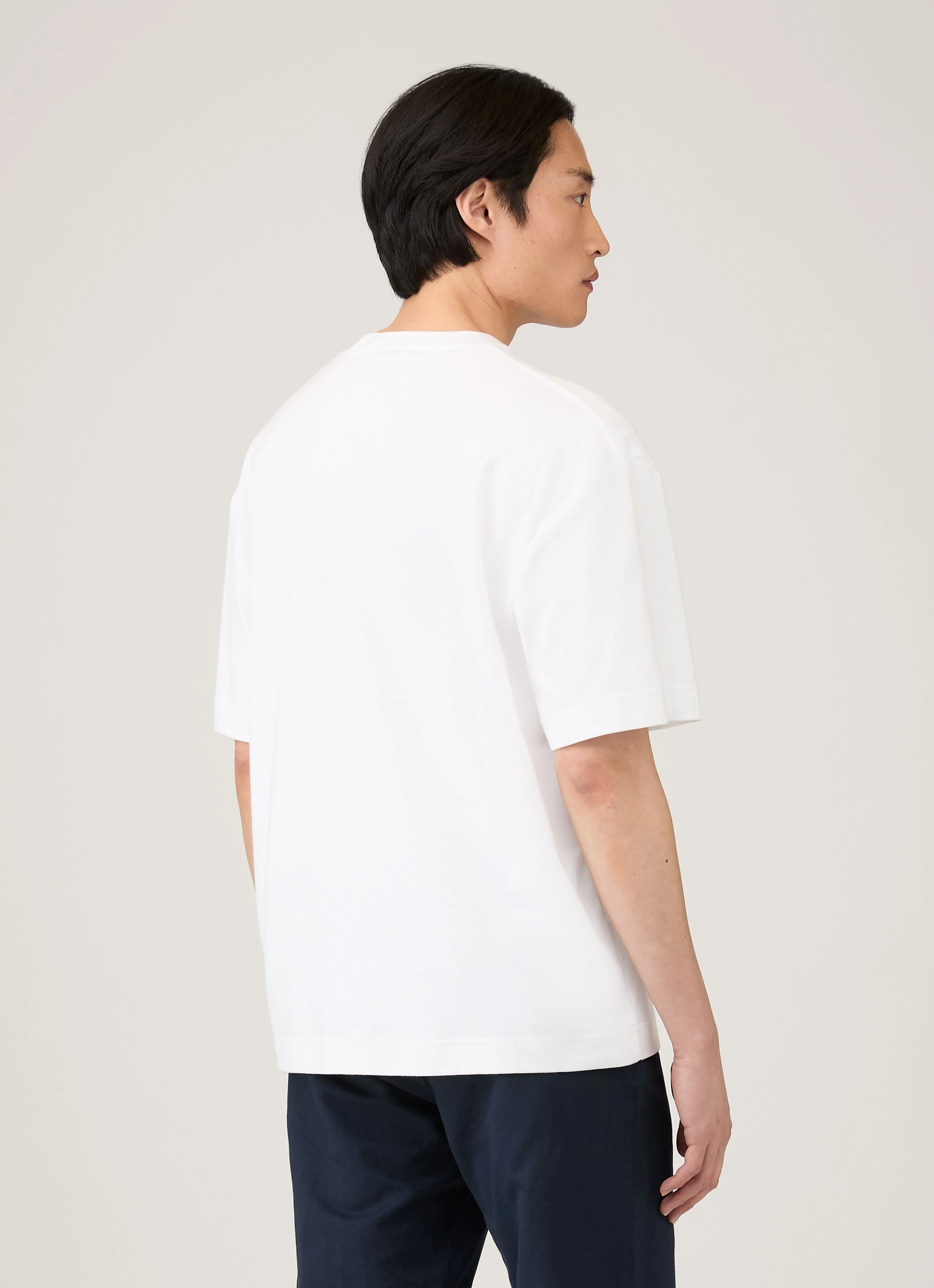 Men's Oversized Heavyweight T-shirt in White - Image 5