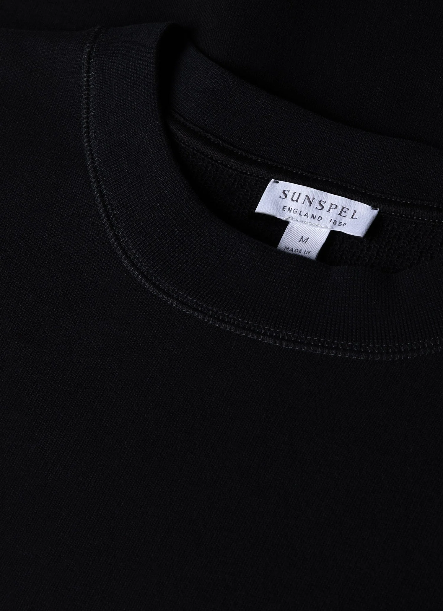 Men's Oversized Loopback Sweatshirt in Black - Image 4