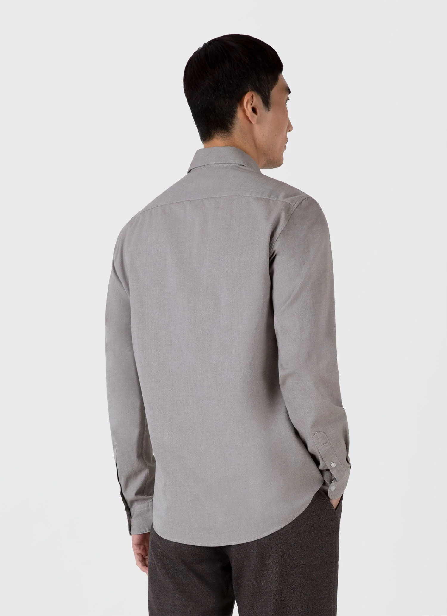 Men's Oxford Shirt in Light Khaki - Image 5