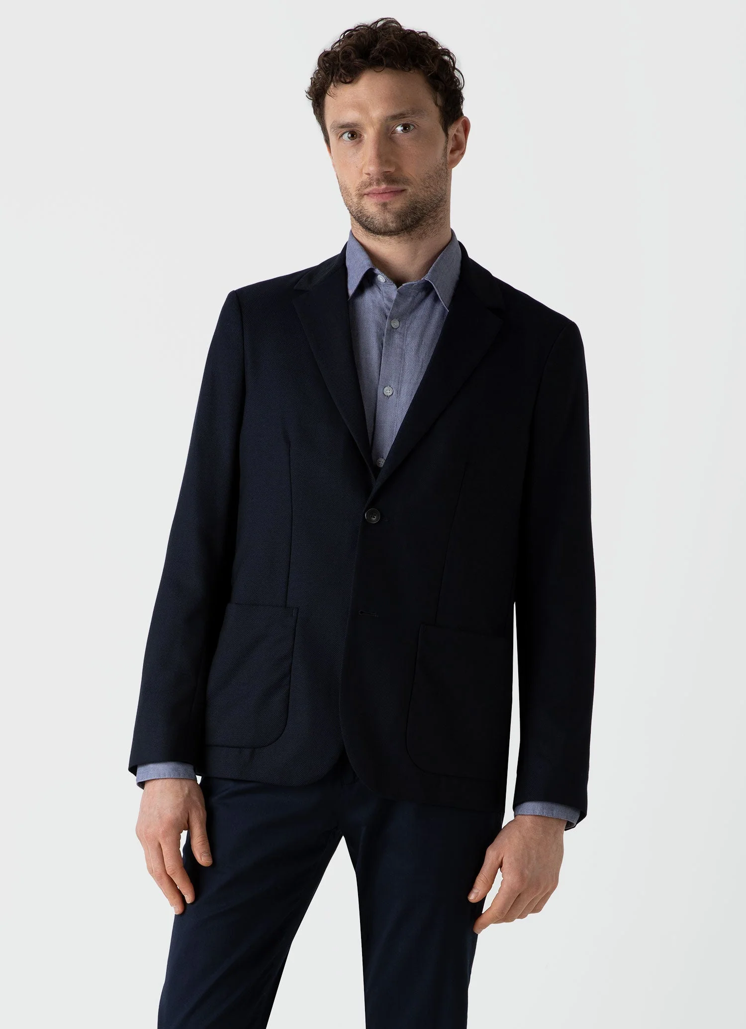 Men's Panama Blazer in Navy - Image 2