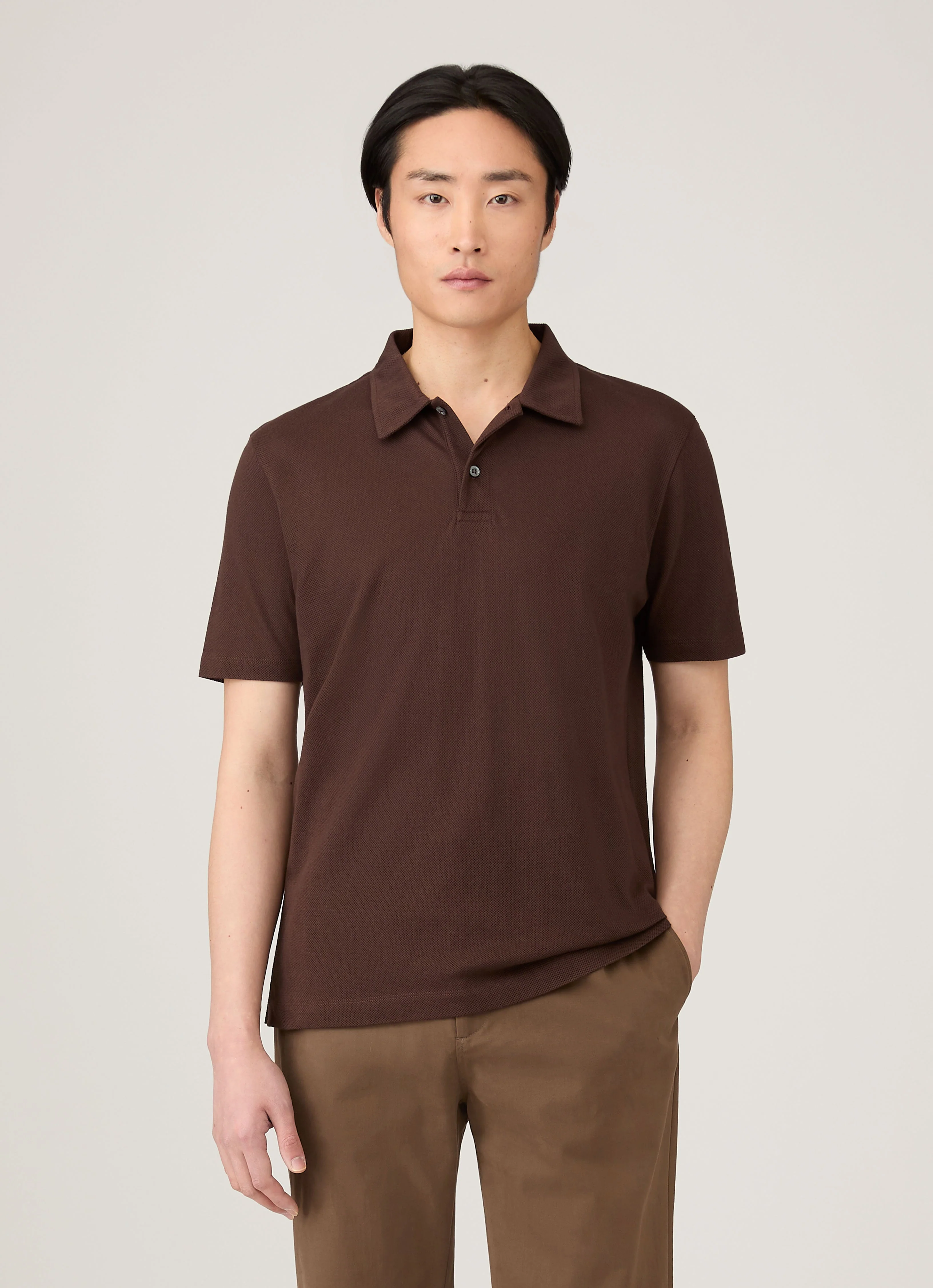 Men's Regular Fit Riviera Polo Shirt in Bakelite - Image 2