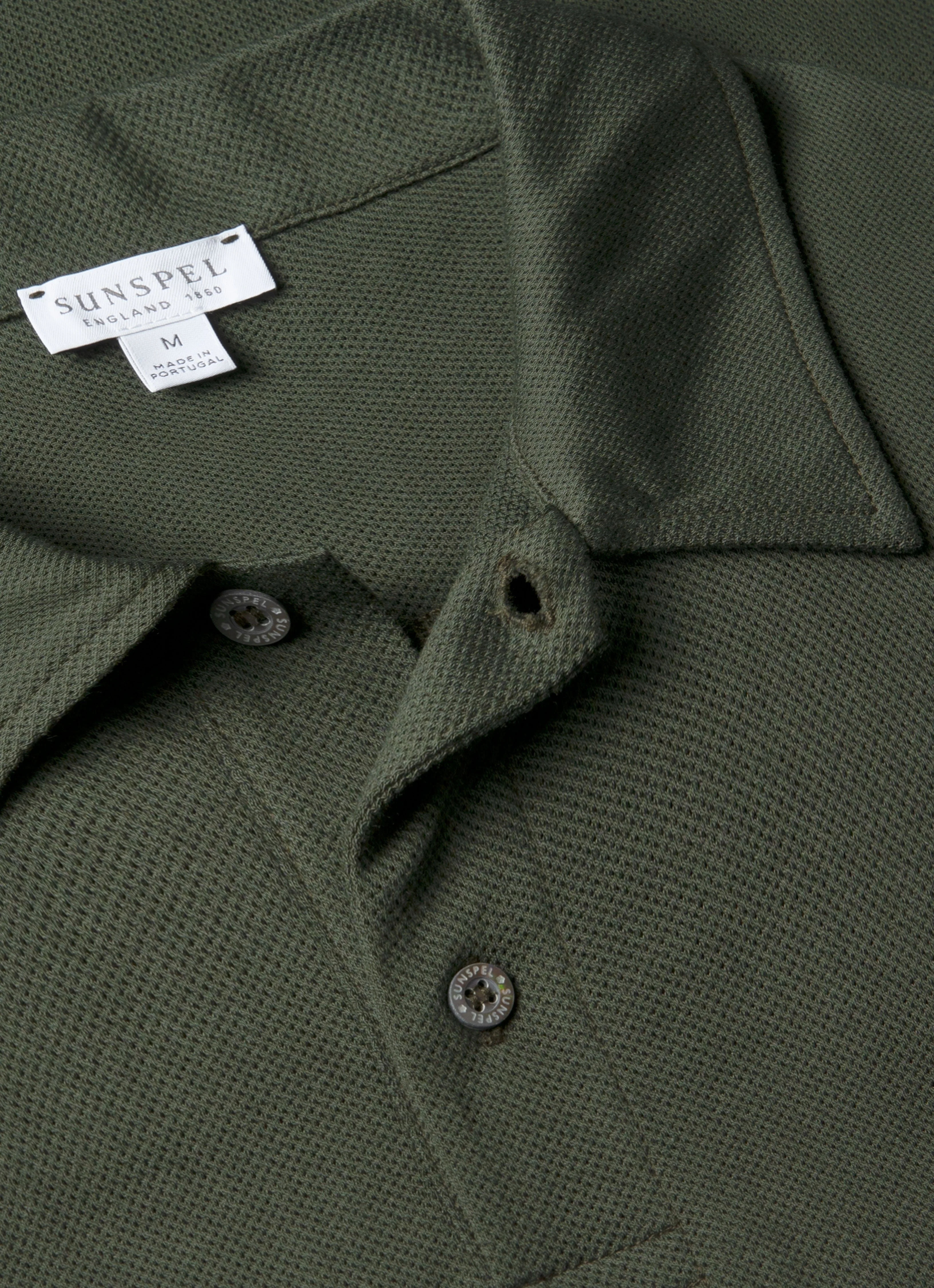 Men's Regular Fit Riviera Polo Shirt in Dark Green - Image 4