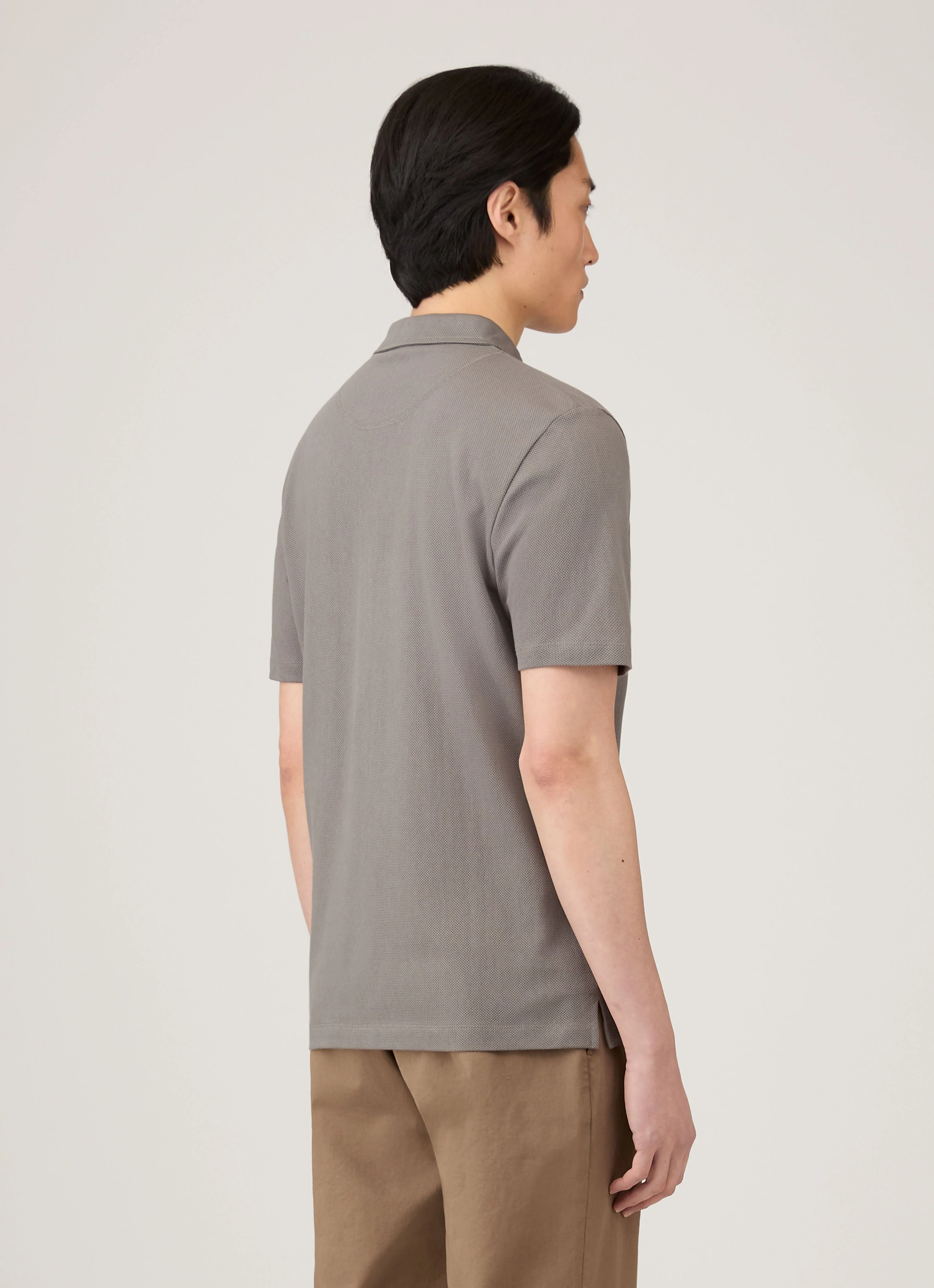 Men's Regular Fit Riviera Polo Shirt in Iron Grey - Image 5