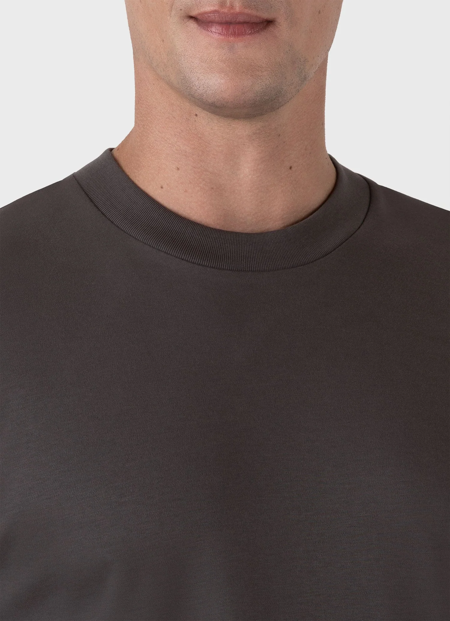 Men's Relaxed Fit Heavyweight T-shirt in Charcoal - Image 6