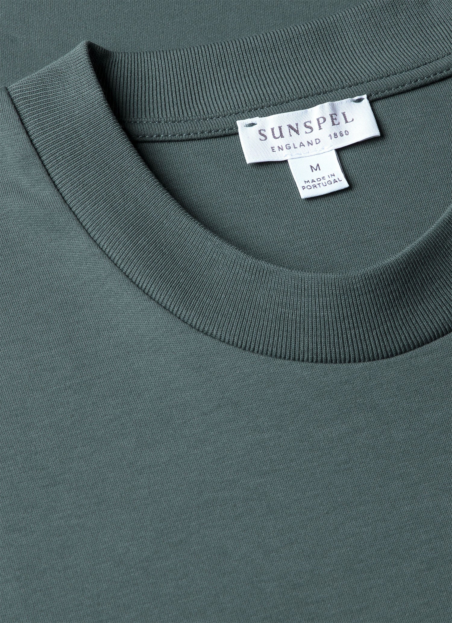 Men's Relaxed Fit Heavyweight T-shirt in Dark Petrol - Image 4