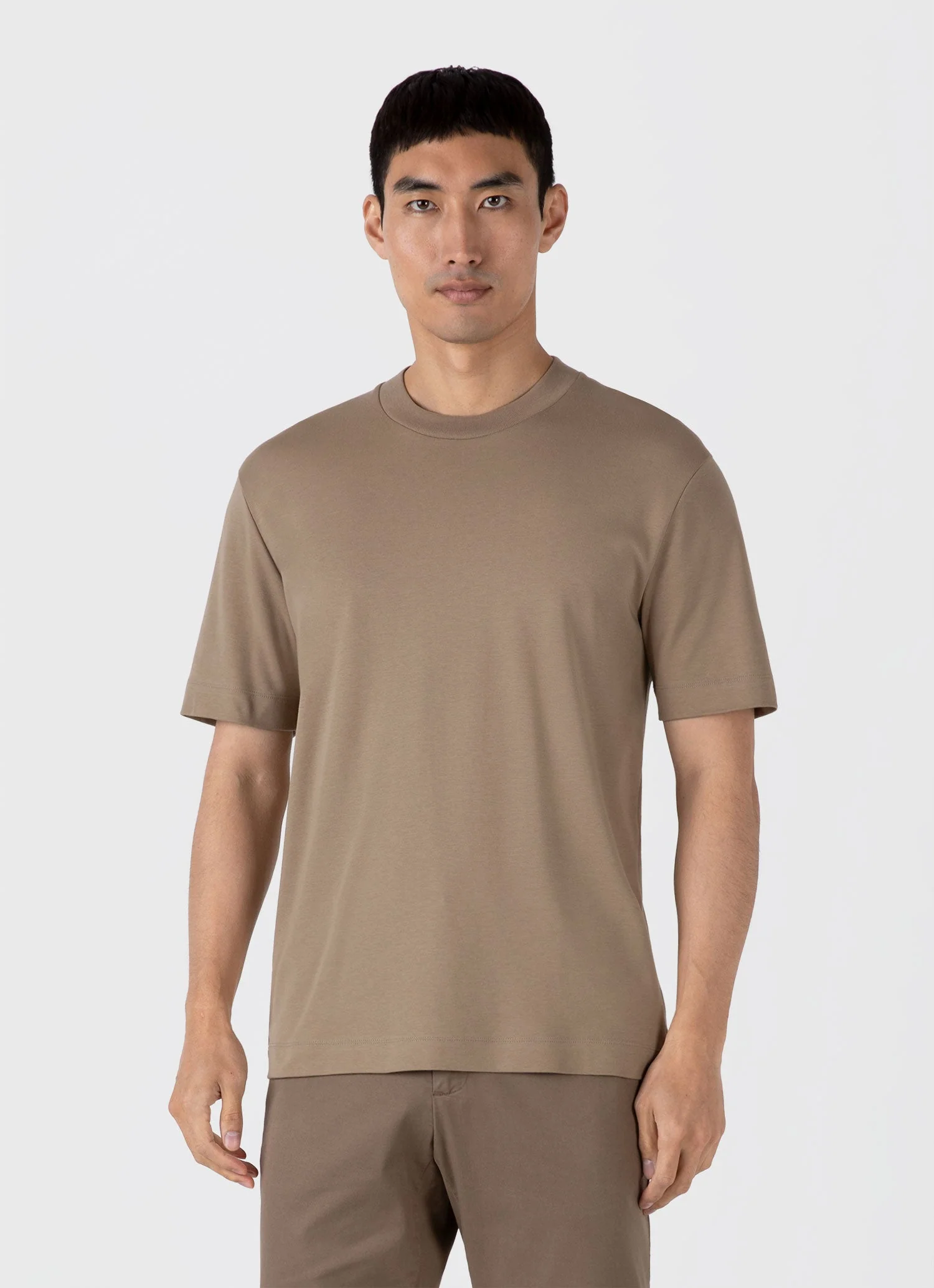 Men's Relaxed Fit Heavyweight T-shirt in Dark Stone - Image 2