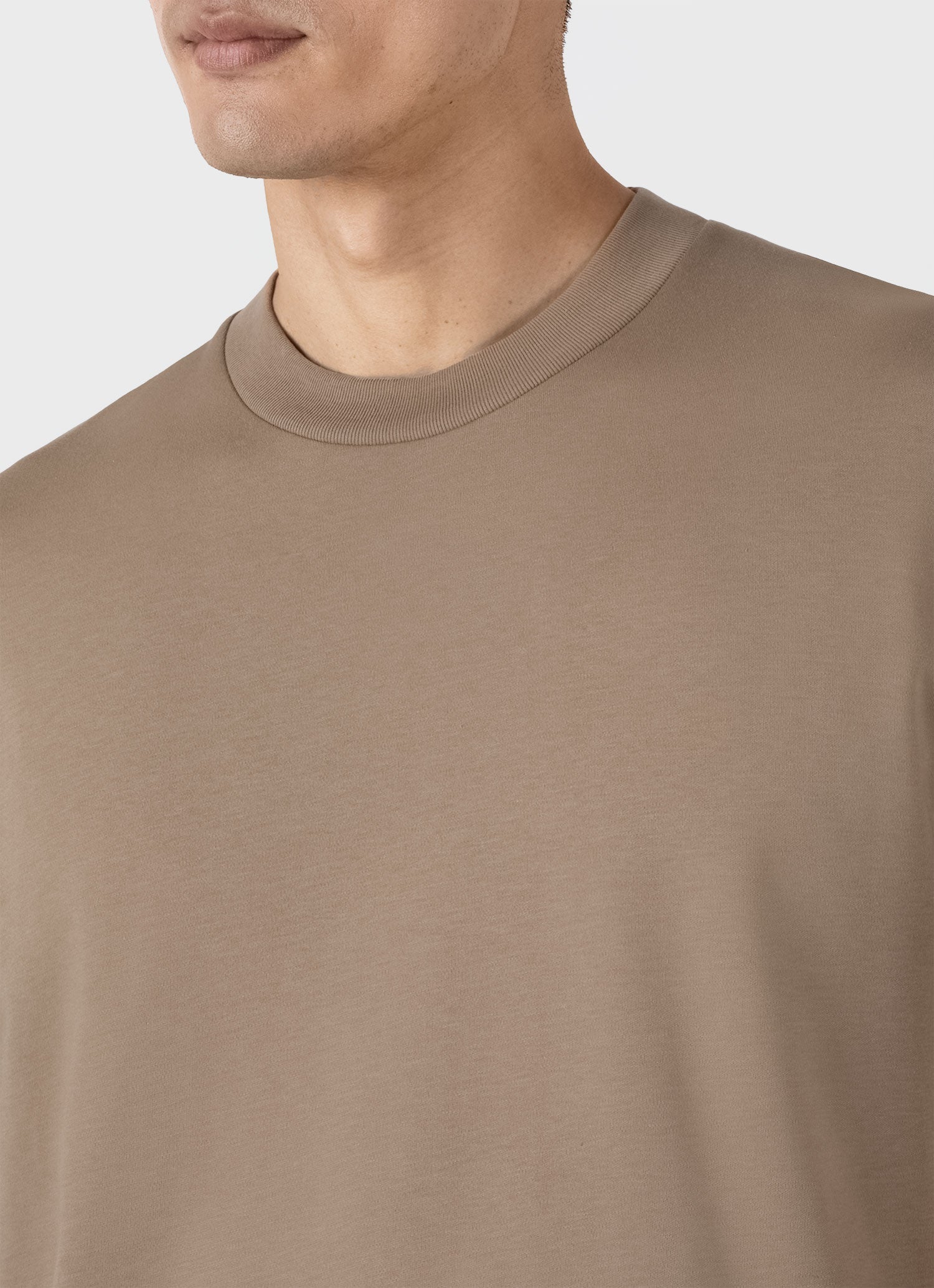 Men's Relaxed Fit Heavyweight T-shirt in Dark Stone - Image 6