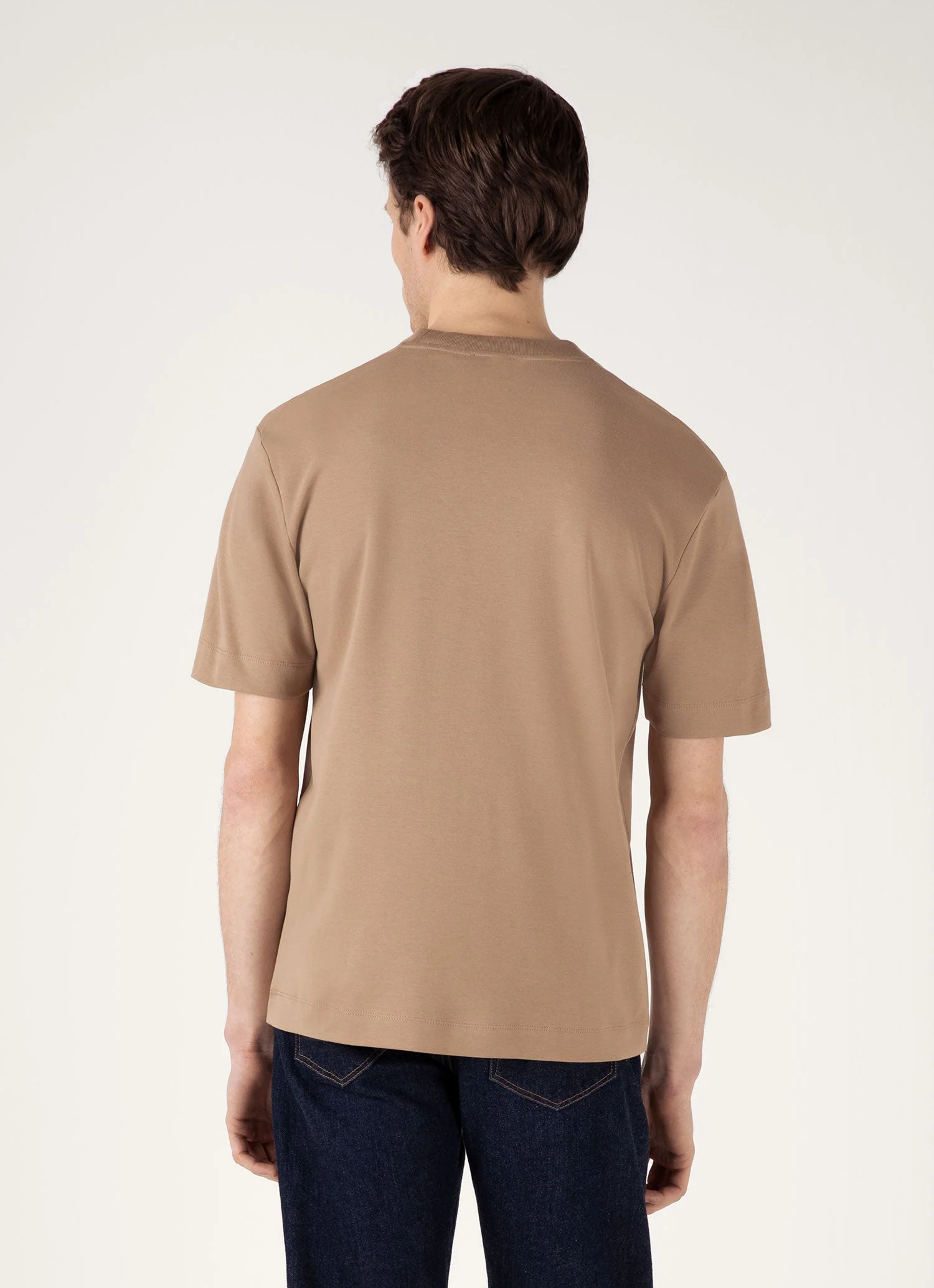 Men's Relaxed Fit Heavyweight T-shirt in Dune - Image 5