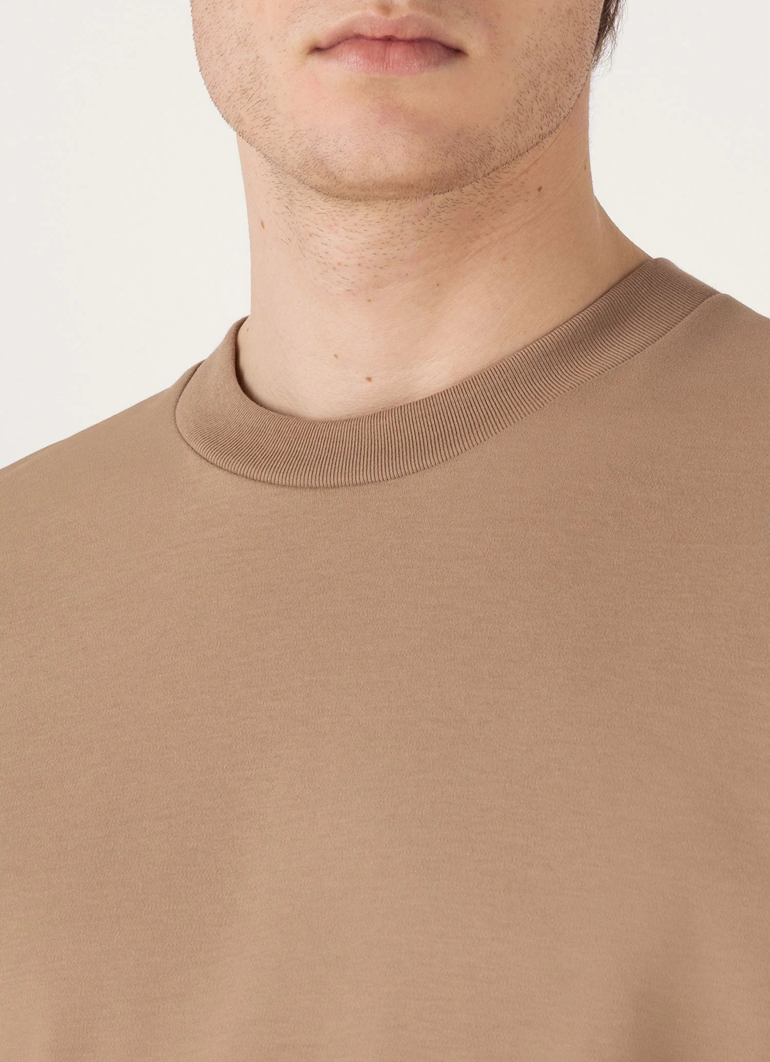 Men's Relaxed Fit Heavyweight T-shirt in Dune - Image 6